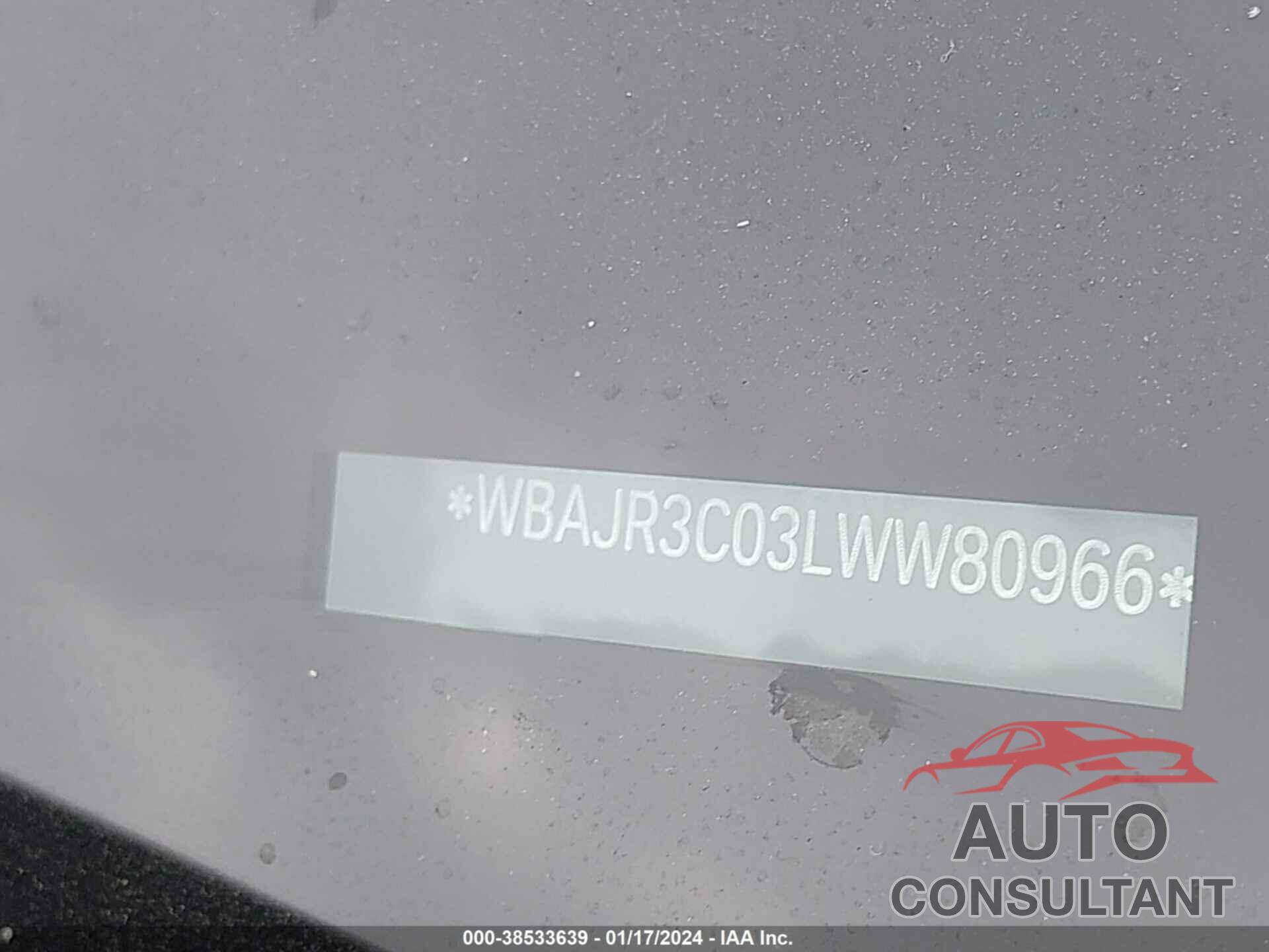 BMW 530 2020 - WBAJR3C03LWW80966
