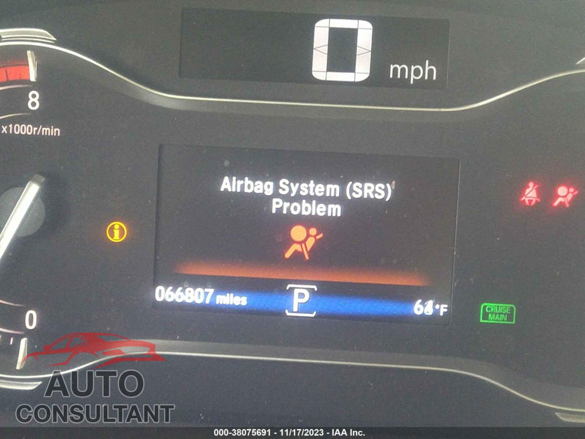 HONDA PILOT 2017 - 5FNYF5H39HB043018