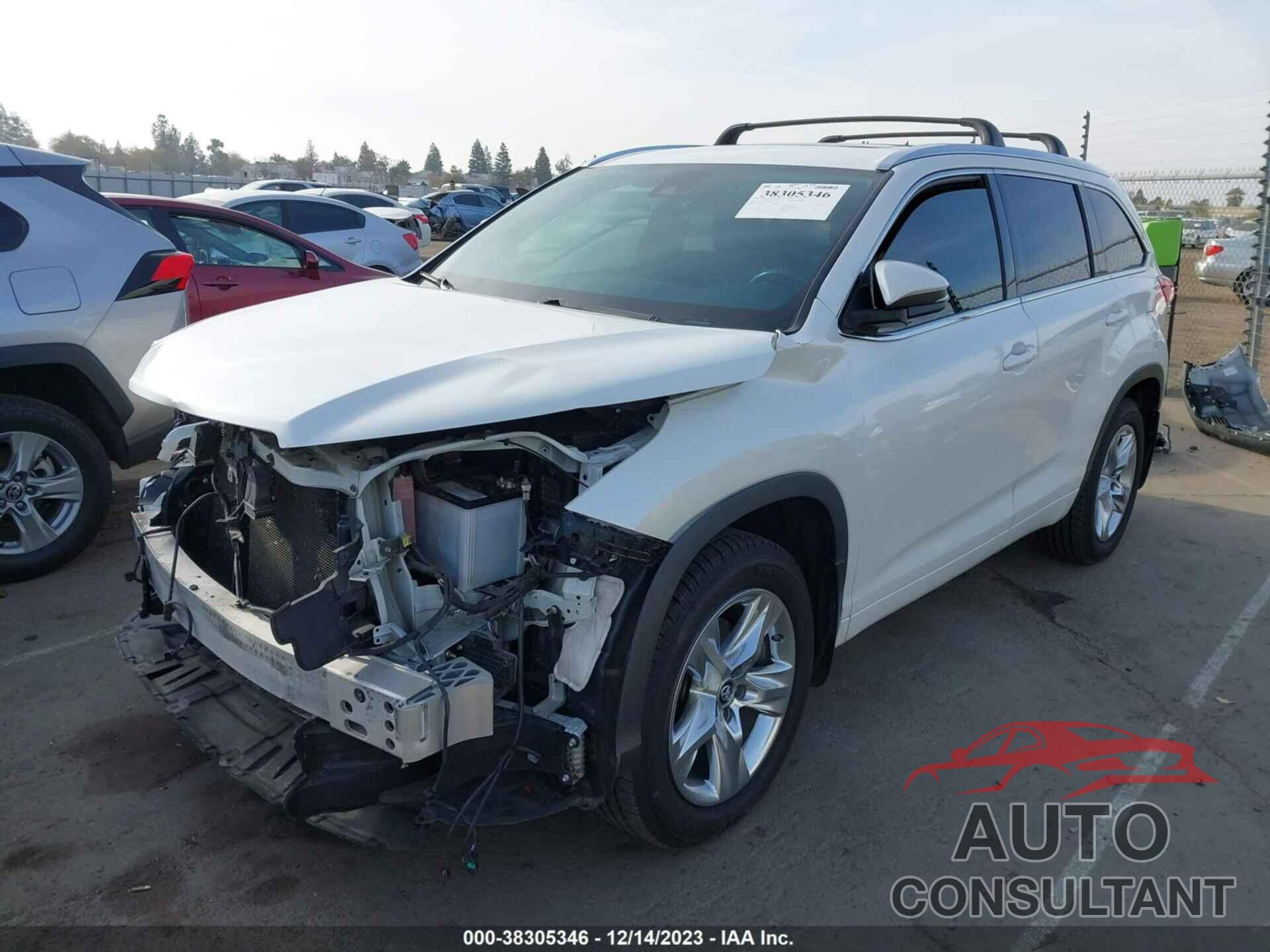 TOYOTA HIGHLANDER 2018 - 5TDDZRFH8JS805641