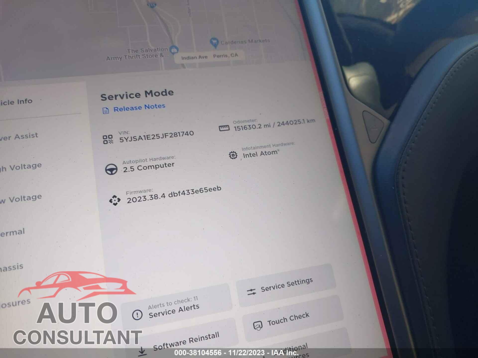 TESLA MODEL S 2018 - 5YJSA1E25JF281740