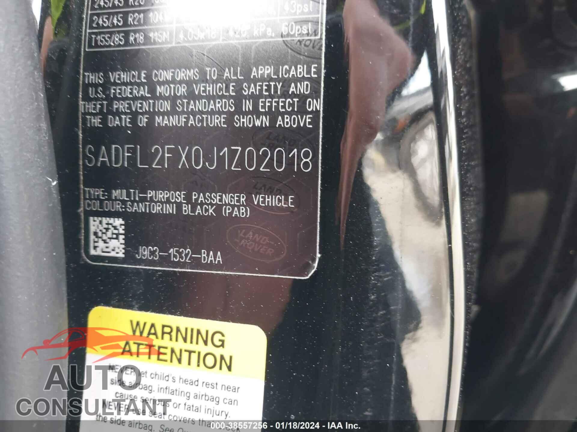 JAGUAR E-PACE 2018 - SADFL2FX0J1Z02018