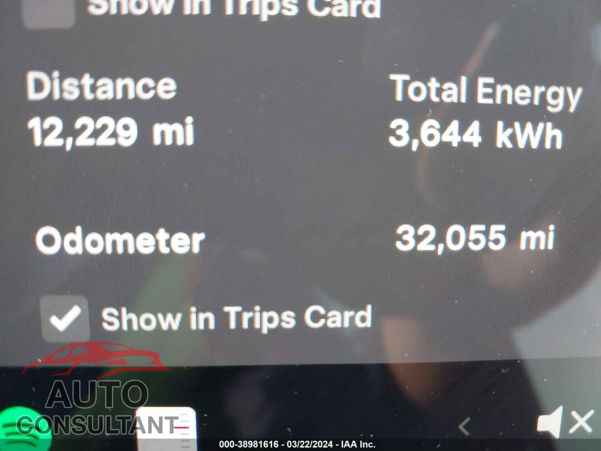 TESLA MODEL 3 2022 - 5YJ3E1EB4NF268685