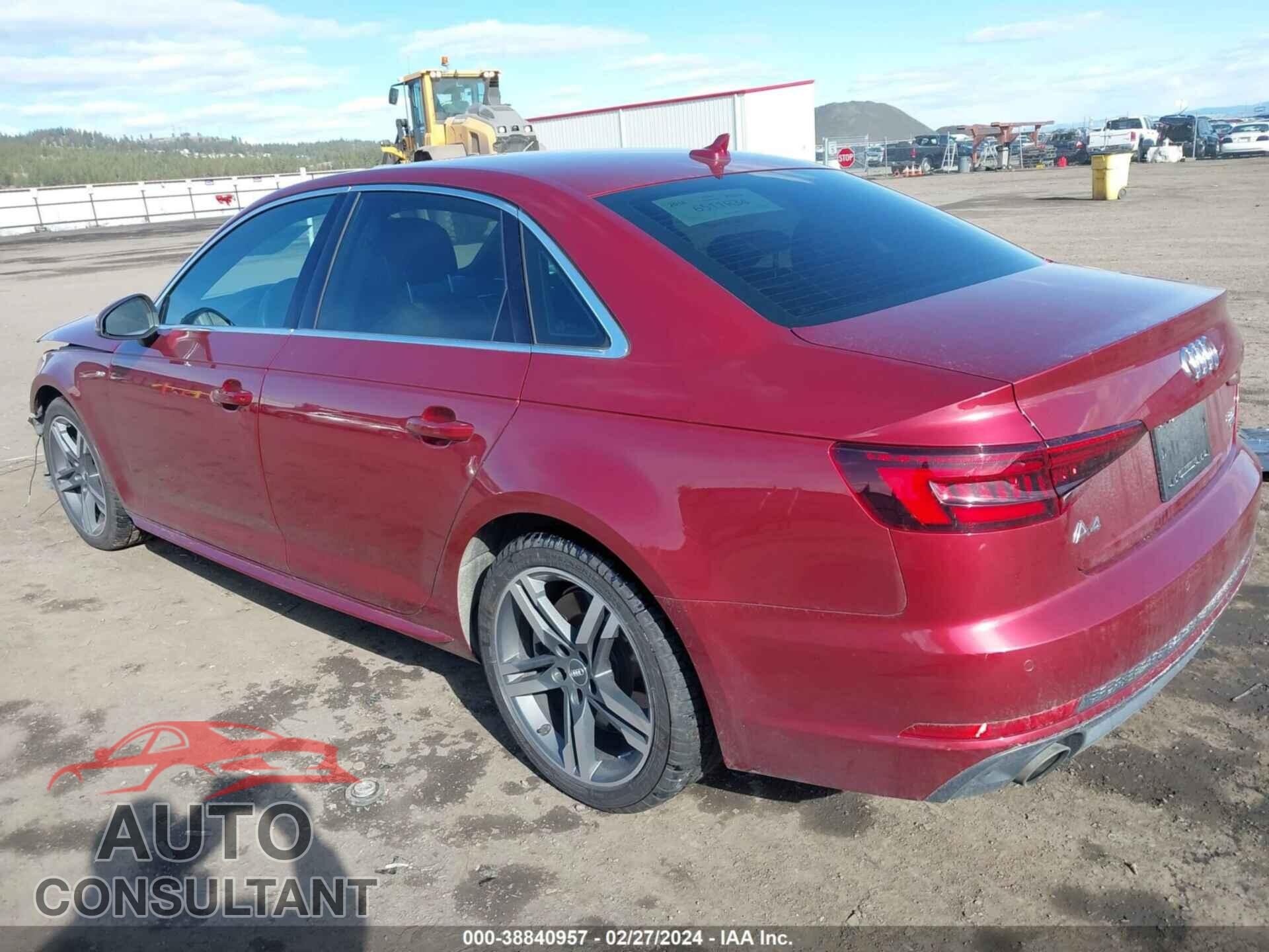 AUDI A4 2018 - WAUENAF43JA044140