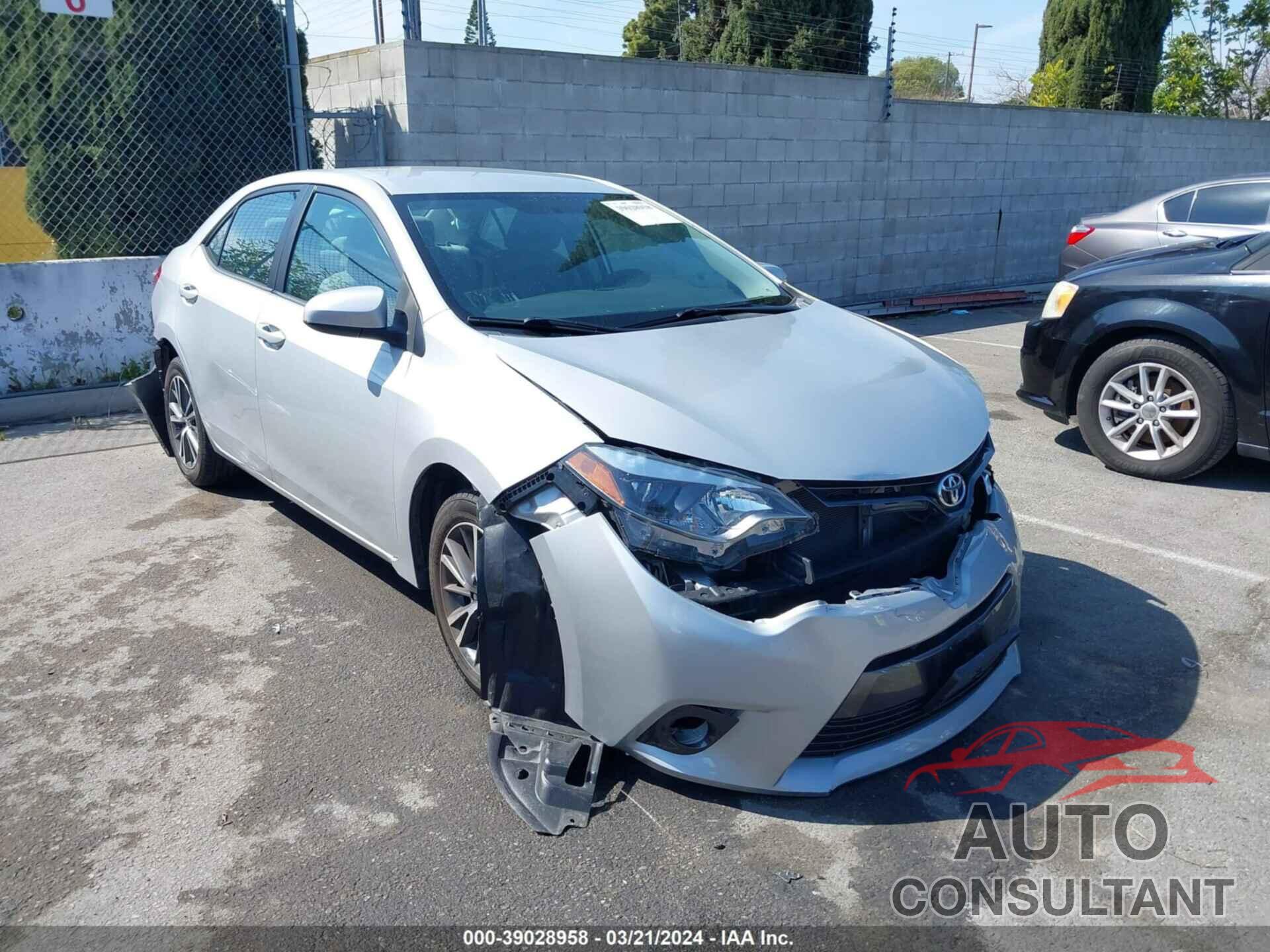 TOYOTA COROLLA 2016 - 5YFBURHE0GP457053