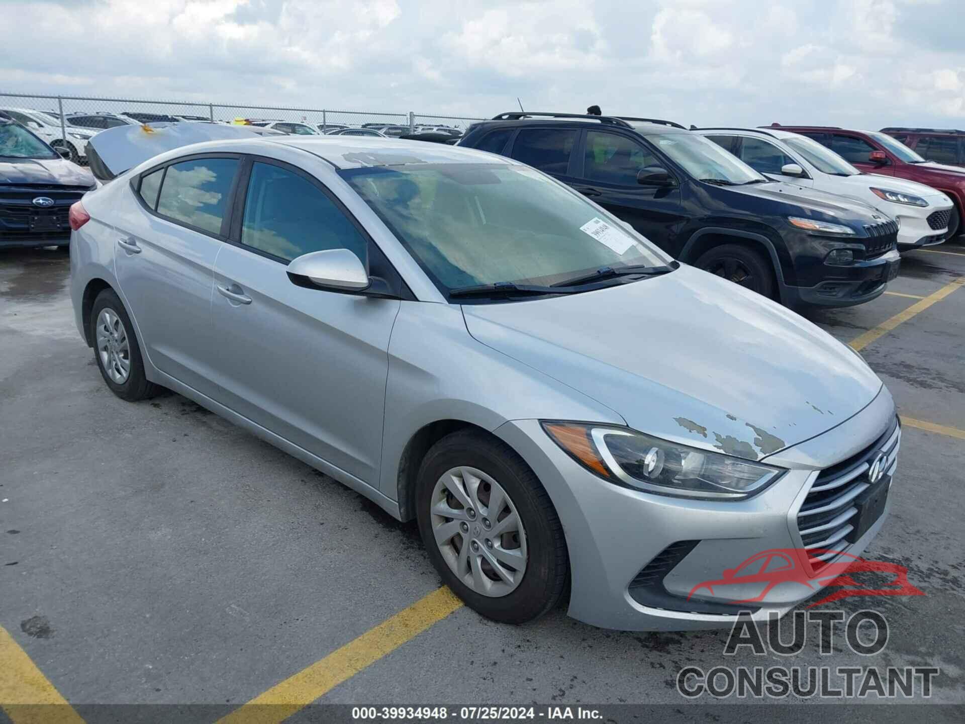 HYUNDAI ELANTRA 2017 - 5NPD74LF4HH091356