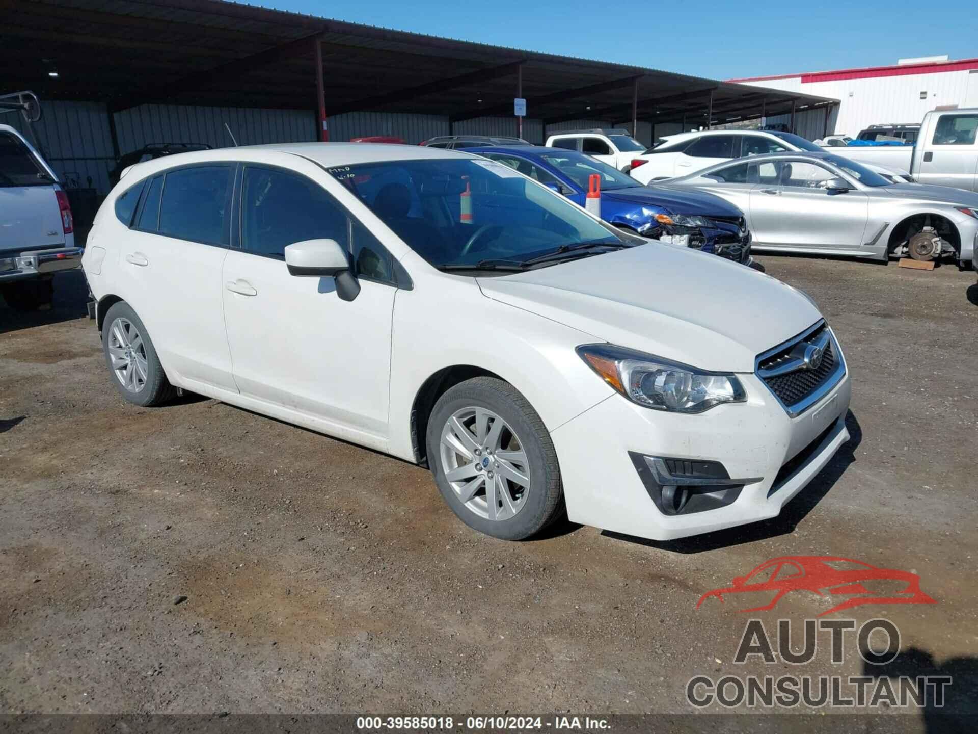 SUBARU IMPREZA 2016 - JF1GPAB65G8273373