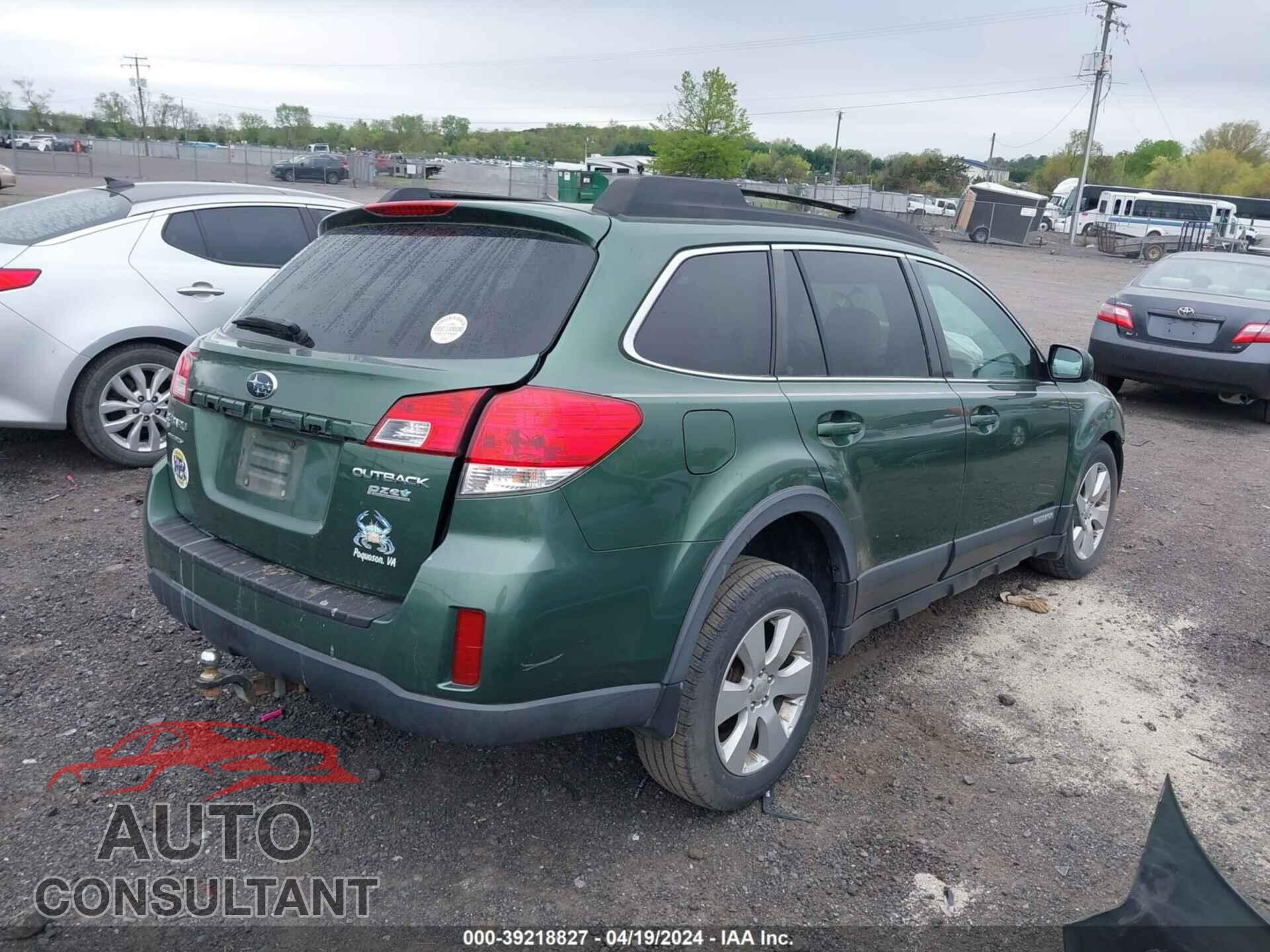 SUBARU OUTBACK 2010 - 4S4BRBCC4A3343633