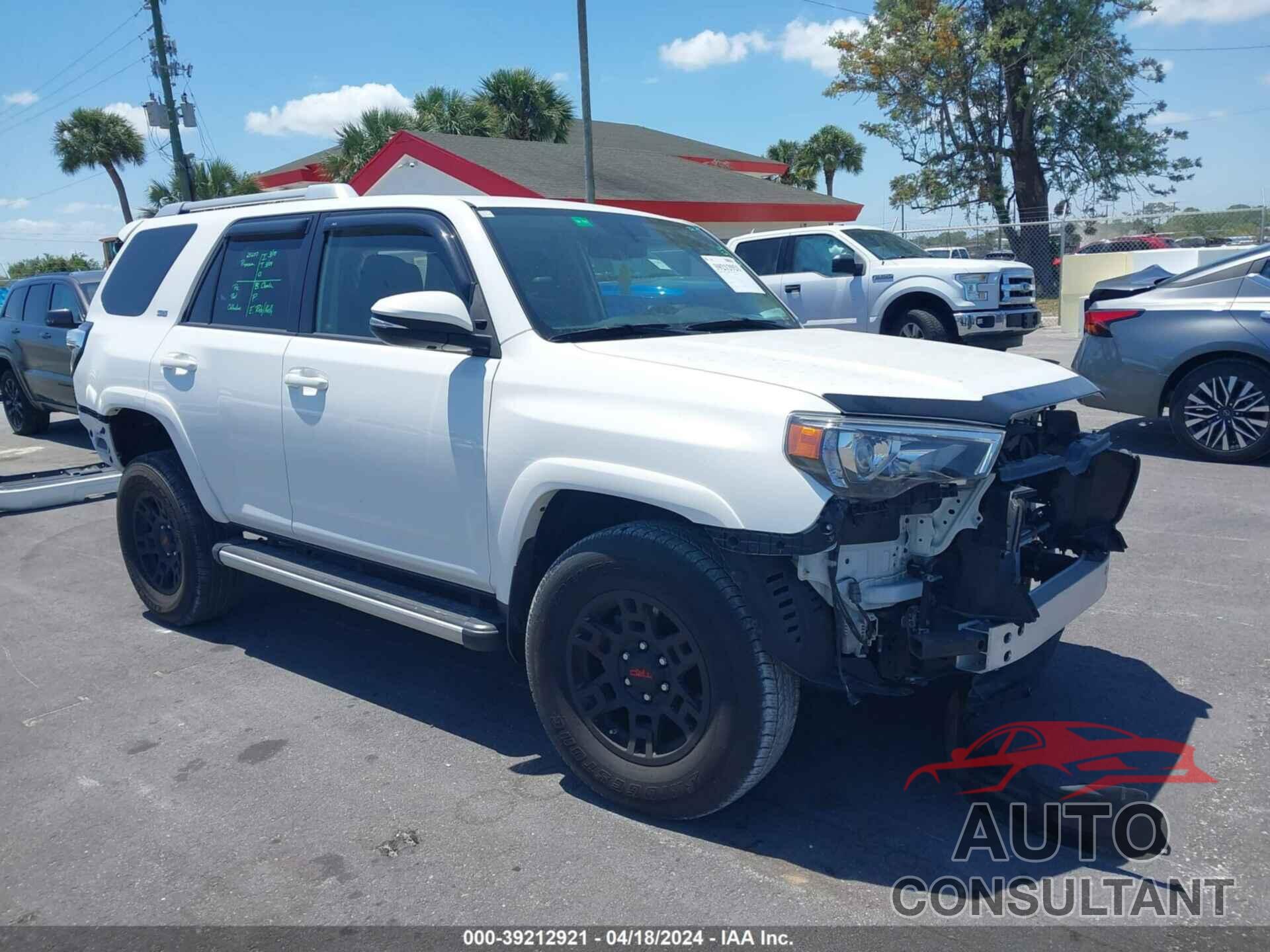 TOYOTA 4RUNNER 2017 - JTEBU5JR3H5421812