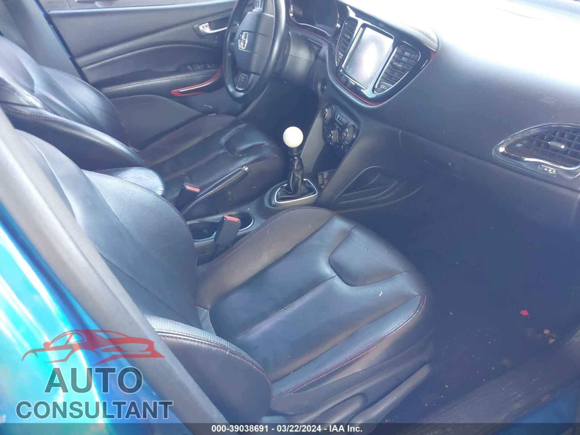 DODGE DART 2015 - 1C3CDFEB3FD224075