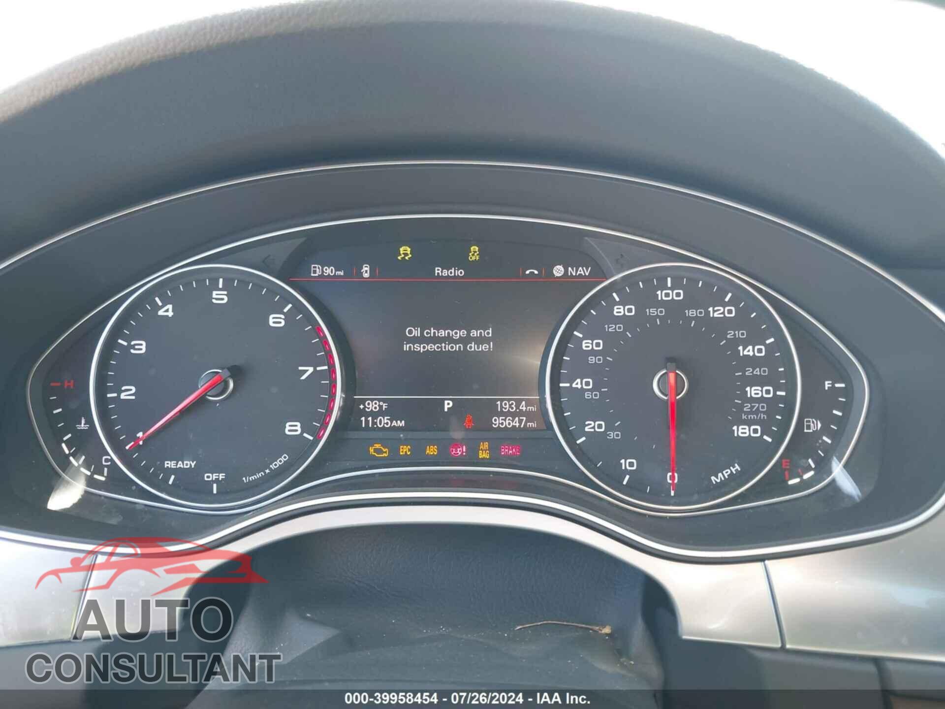 AUDI A7 2016 - WAU2GAFC1GN003950