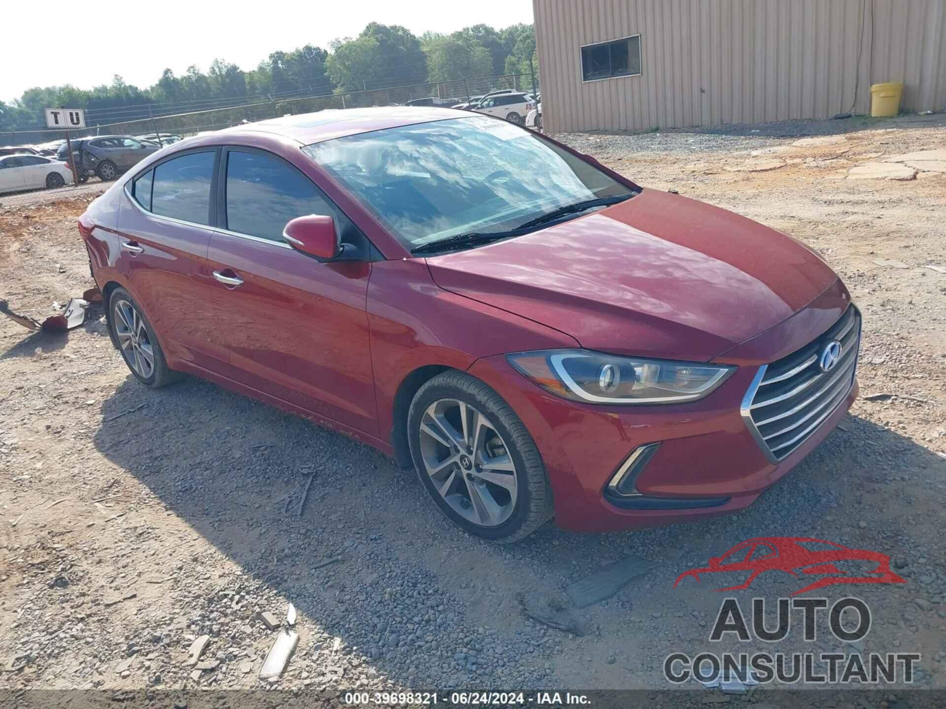 HYUNDAI ELANTRA 2017 - KMHD84LF7HU257304