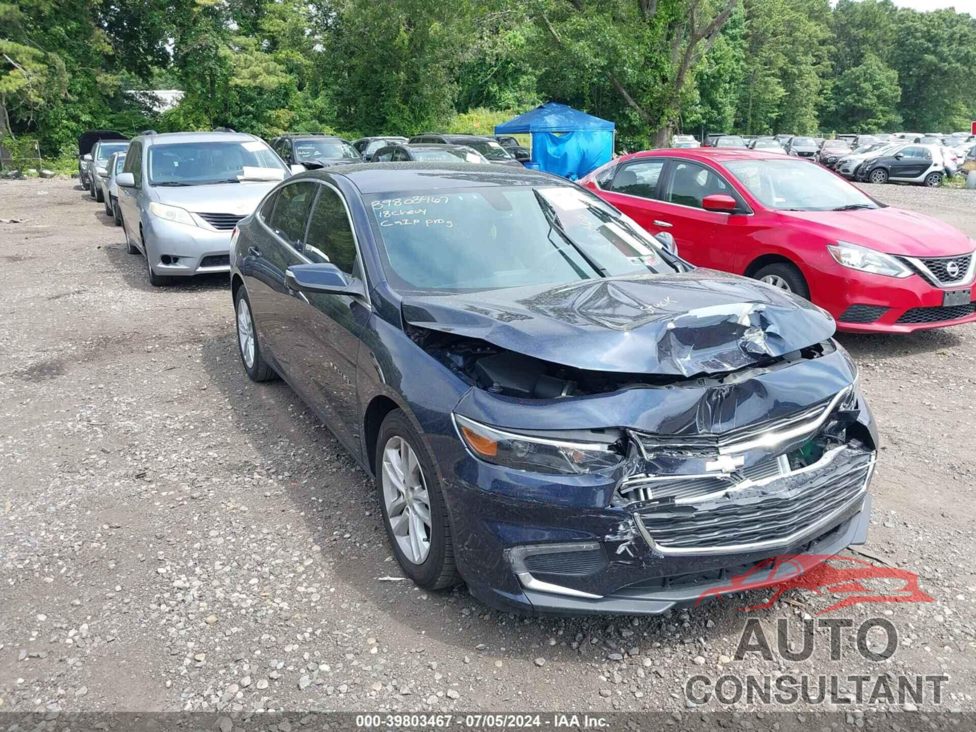 CHEVROLET MALIBU 2018 - 1G1ZD5ST9JF163043