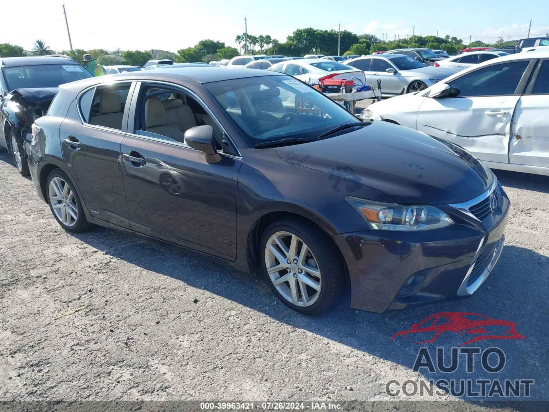 LEXUS CT 200H 2016 - JTHKD5BH5G2265216