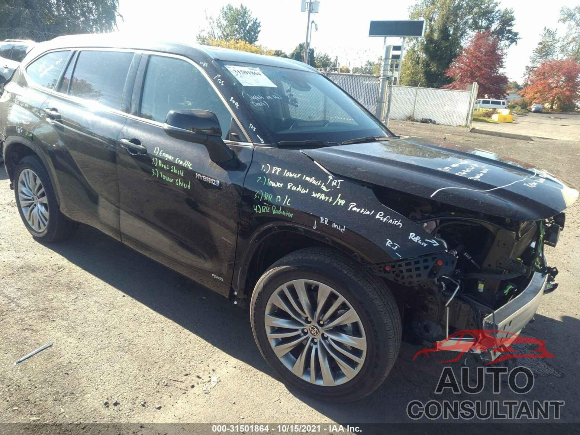 TOYOTA HIGHLANDER 2021 - 5TDEBRCH2MS034675