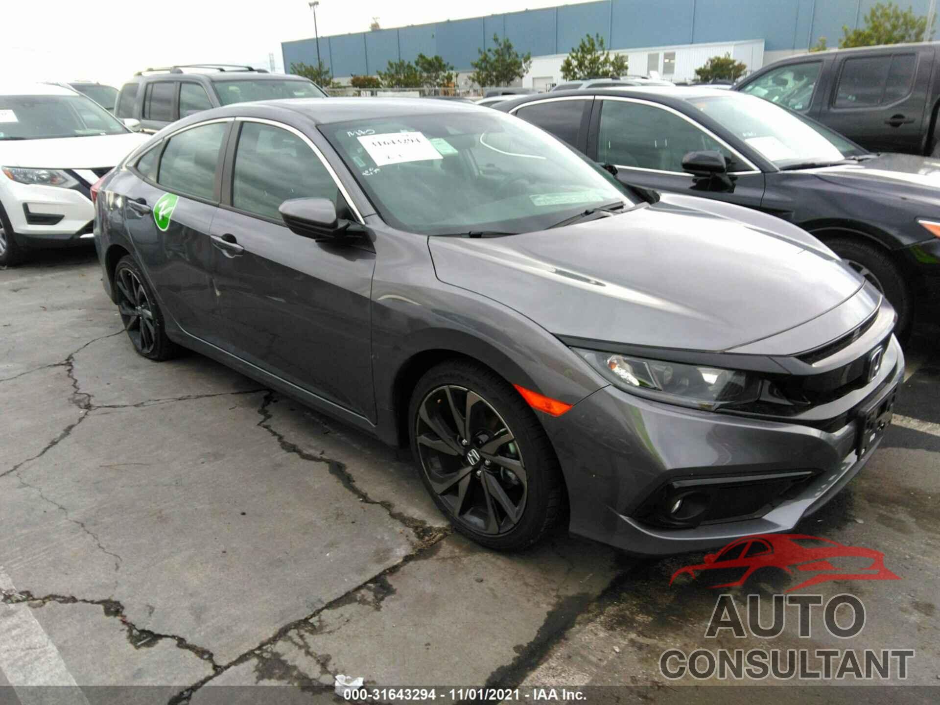 HONDA CIVIC SEDAN 2021 - 19XFC2F81ME202160