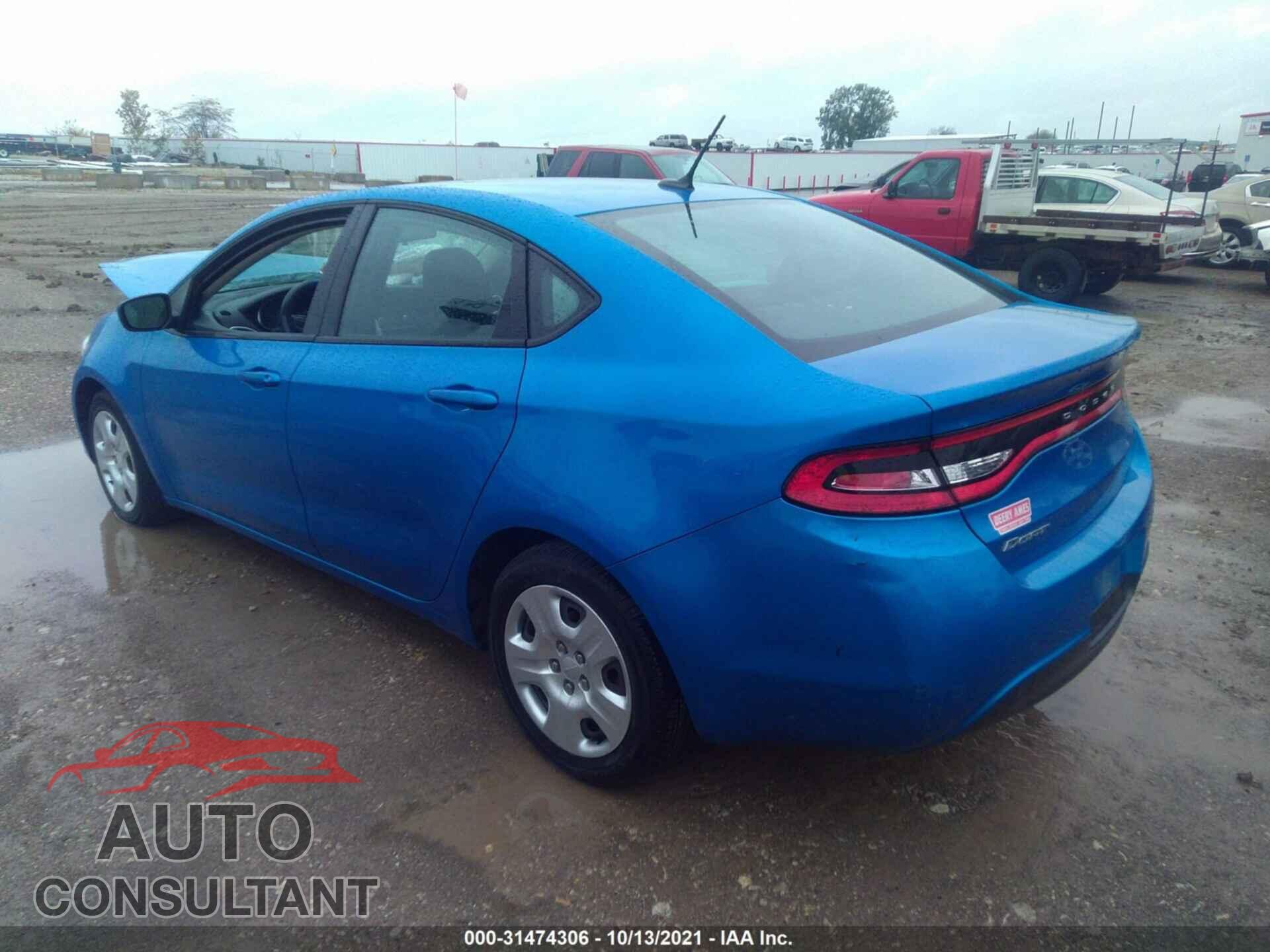 DODGE DART 2016 - 1C3CDFAAXGD592252