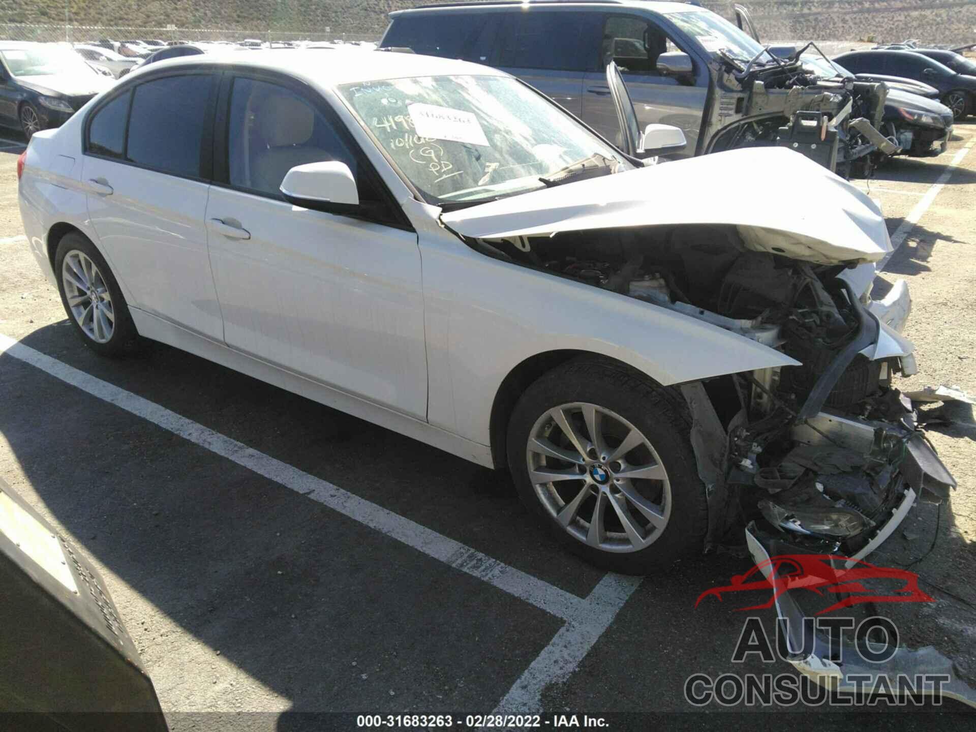 BMW 3 SERIES 2016 - WBA8A9C54GK616193