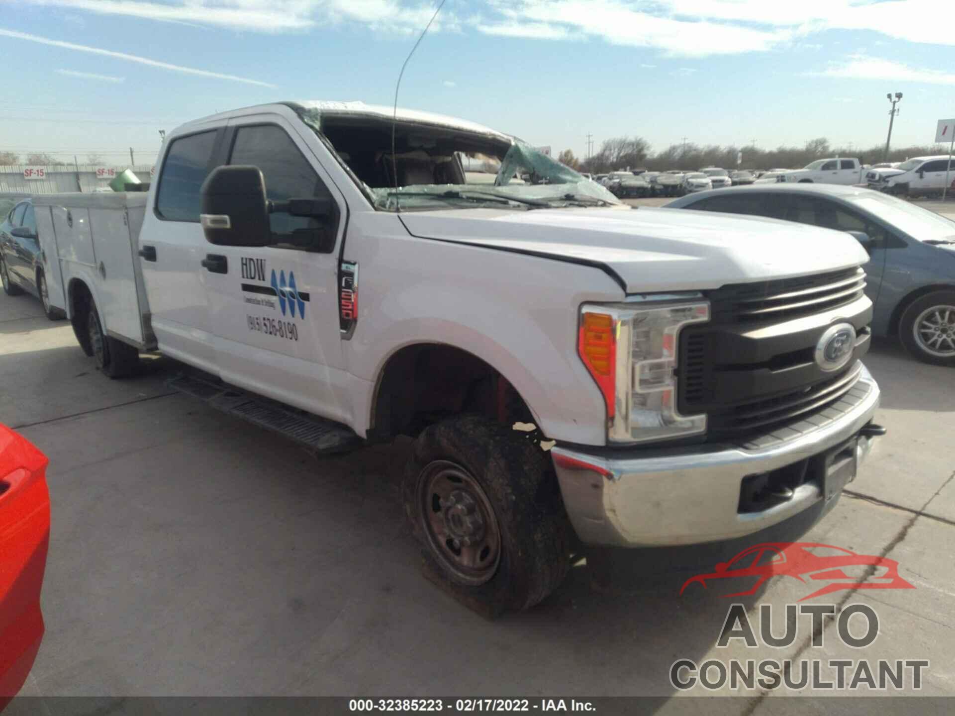 FORD SUPER DUTY F-250 SRW 2017 - 1FT7W2B64HEE01639