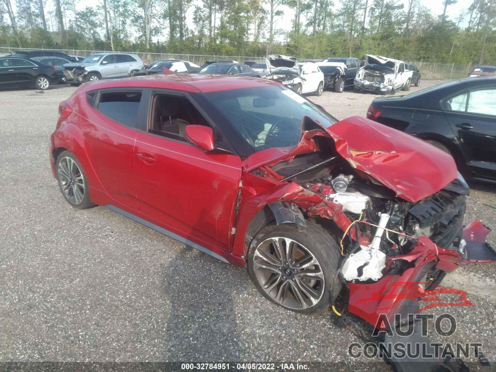 HYUNDAI VELOSTER 2016 - KMHTC6AE1GU298218