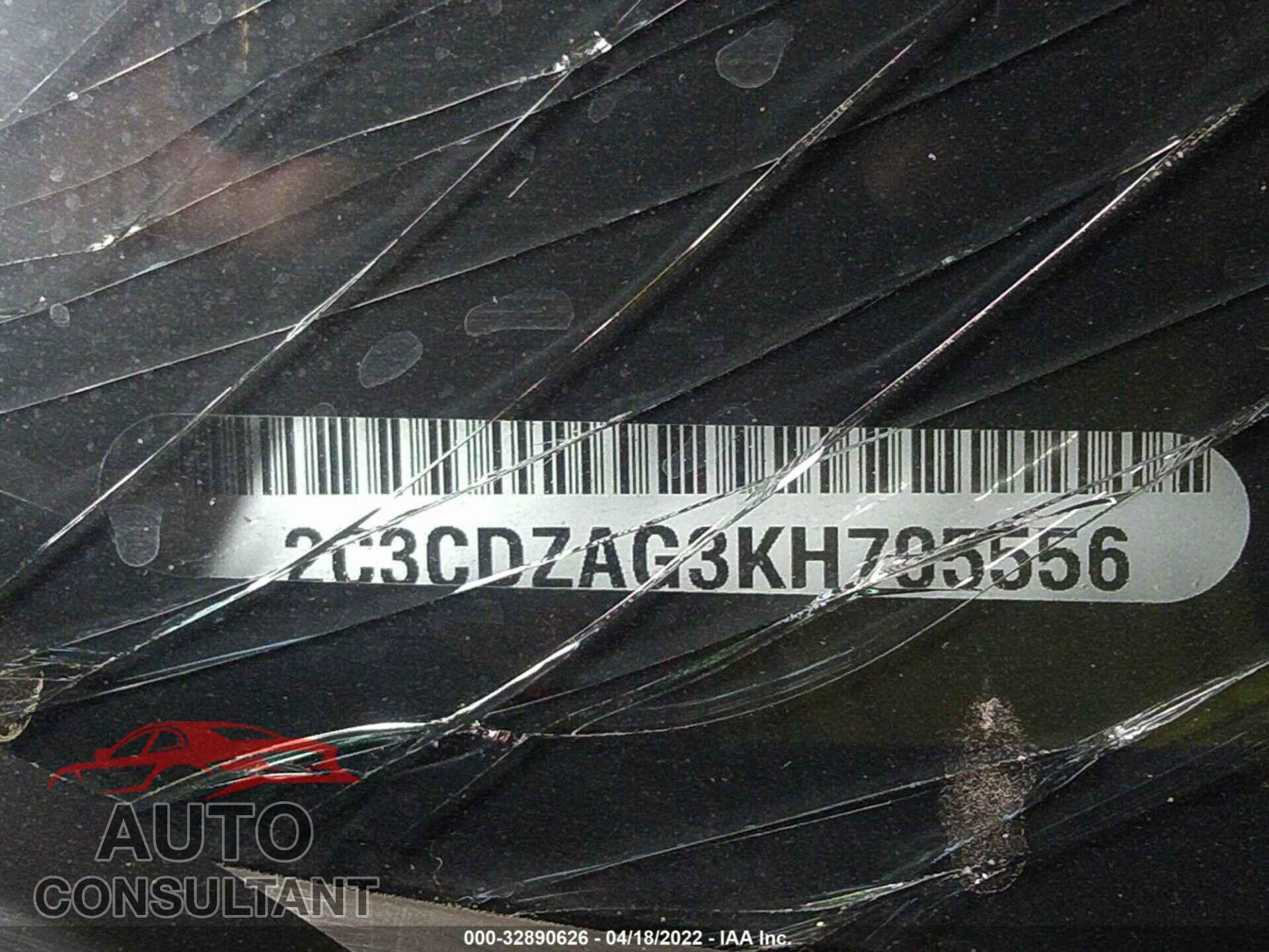 DODGE CHALLENGER 2019 - 2C3CDZAG3KH705556