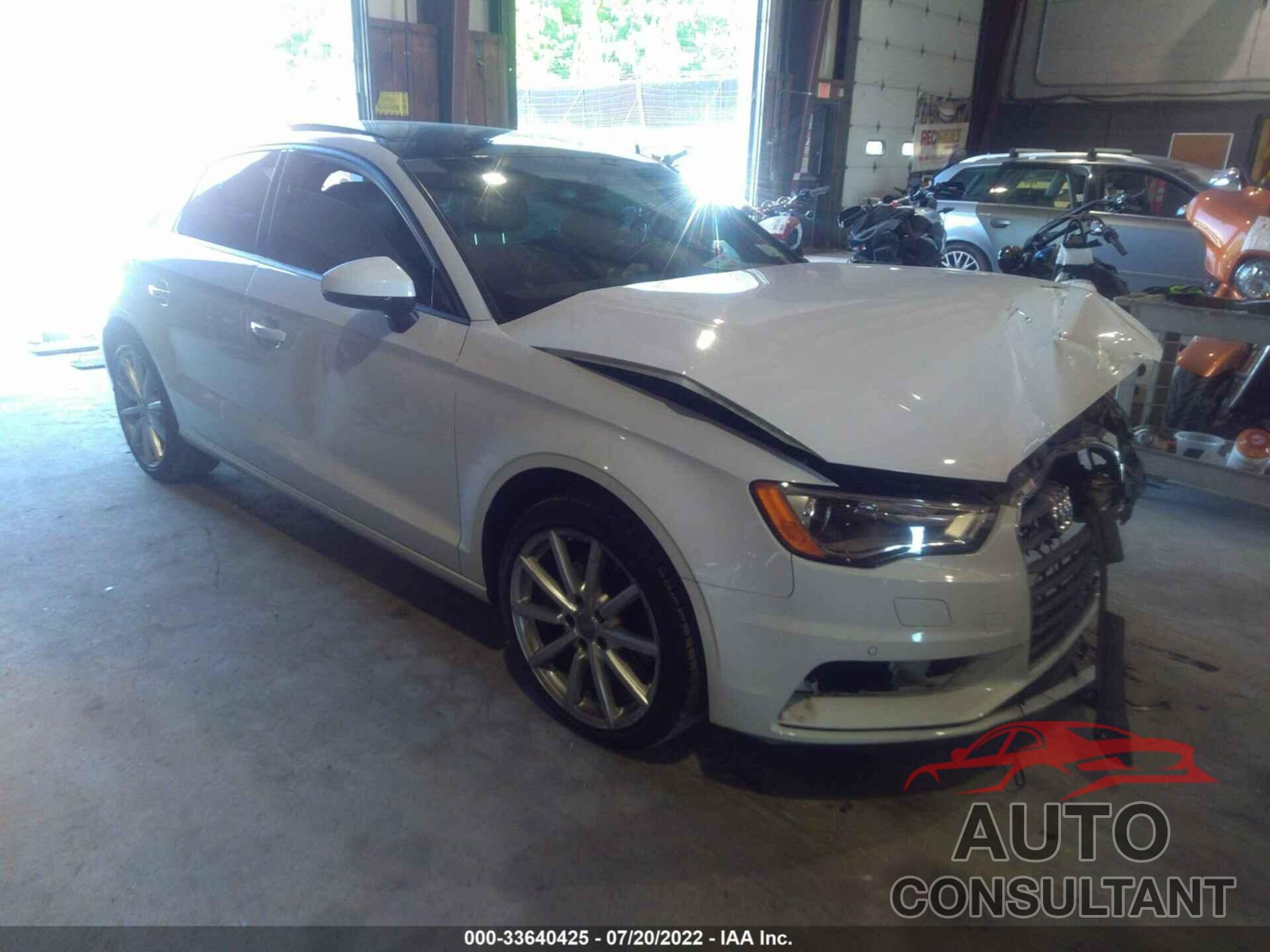 AUDI A3 2016 - WAUB8GFF5G1037620