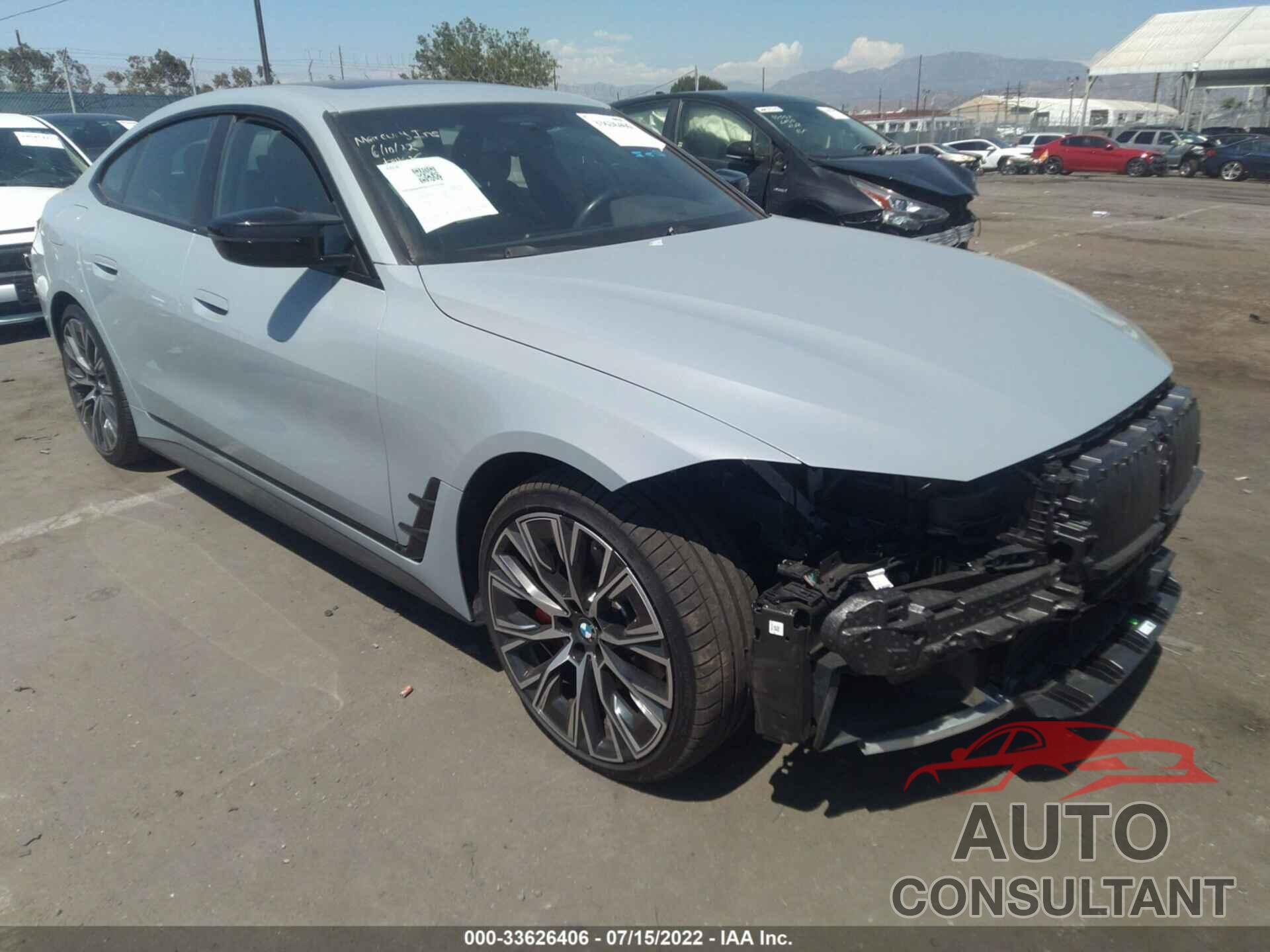 BMW 4 SERIES 2022 - WBA13AW00NFM22263