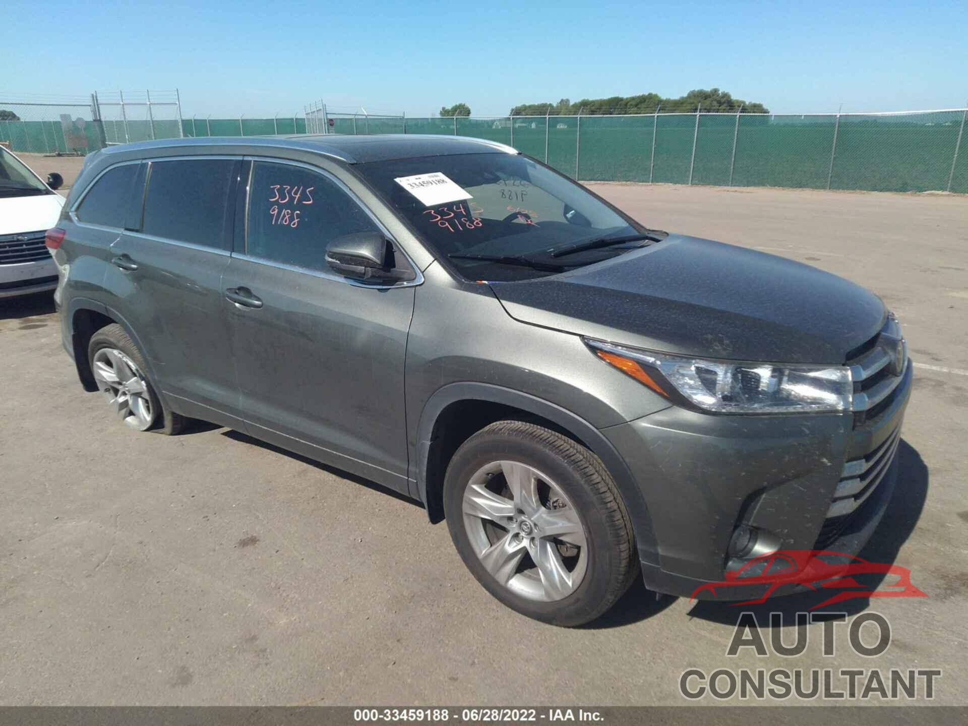 TOYOTA HIGHLANDER 2017 - 5TDDZRFH0HS377834