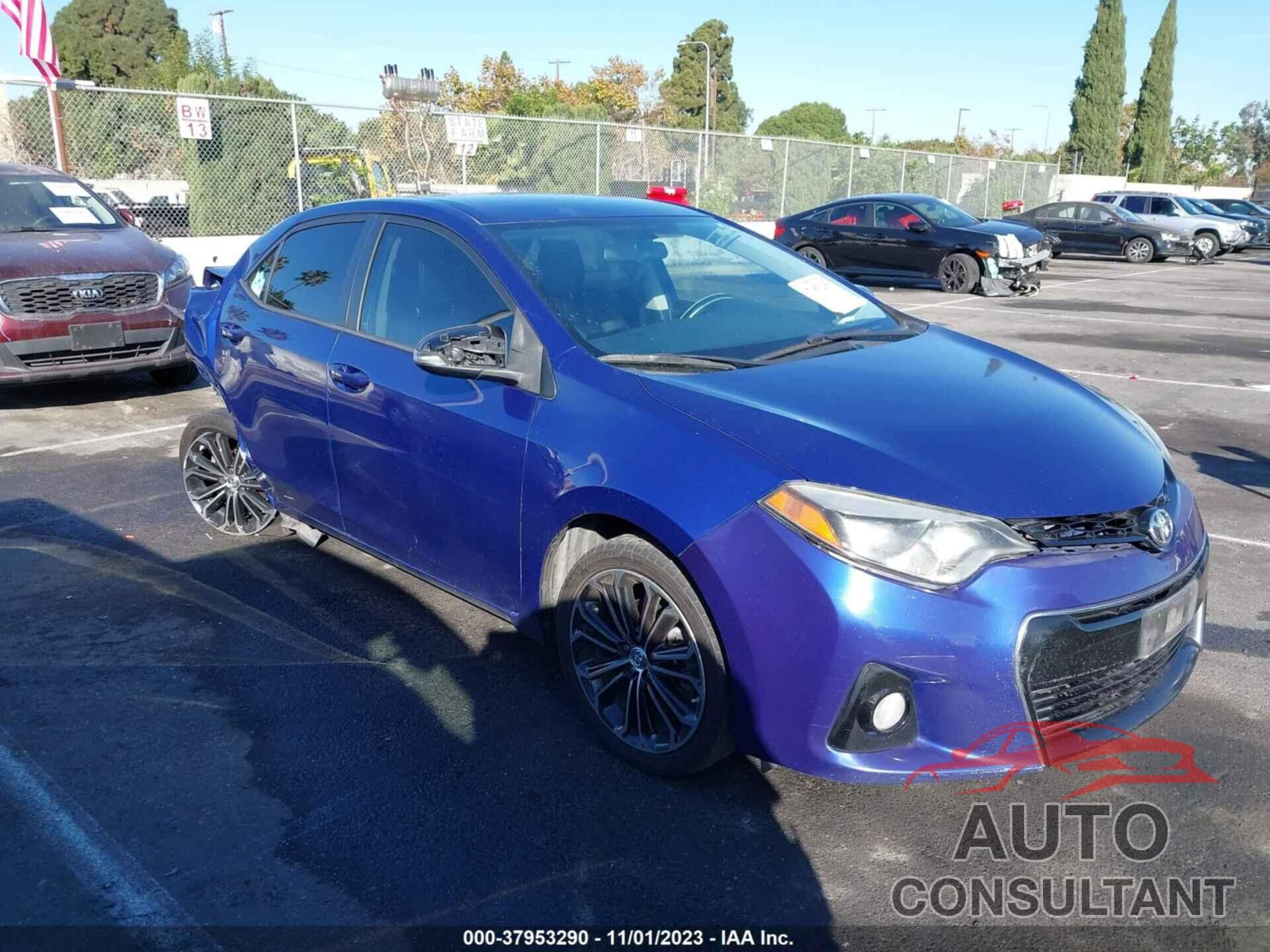 TOYOTA COROLLA 2016 - 5YFBURHE6GP397487