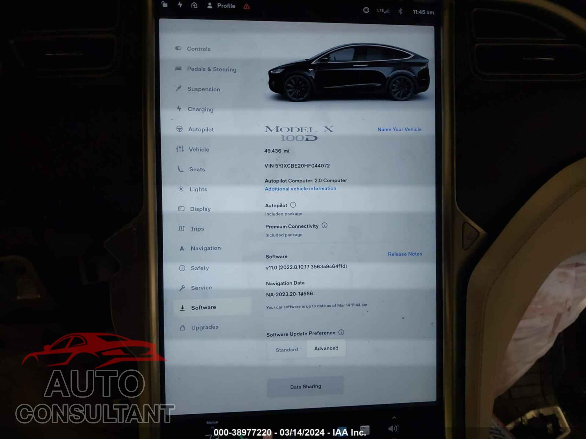 TESLA MODEL X 2017 - 5YJXCBE20HF044072