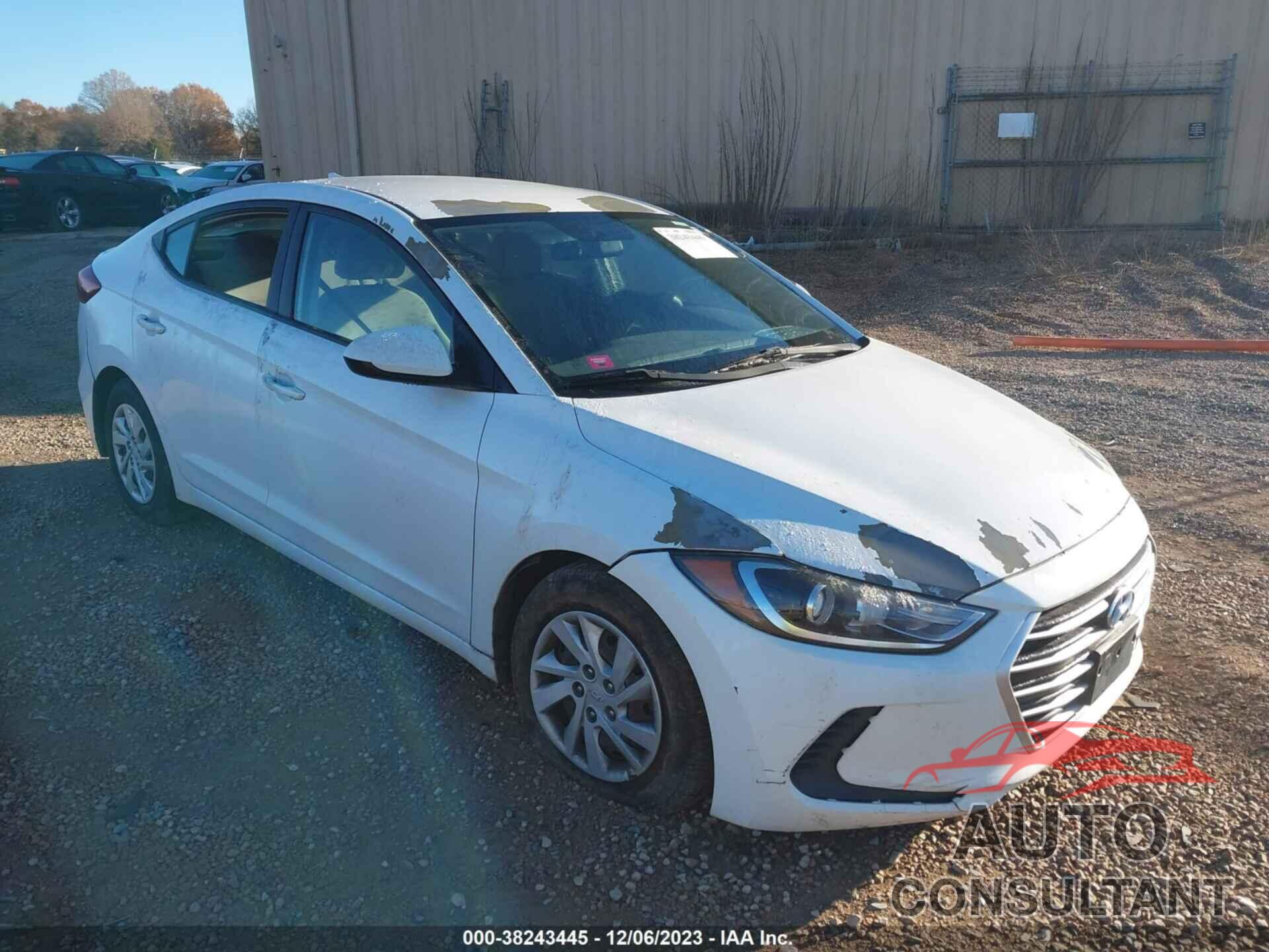 HYUNDAI ELANTRA 2017 - 5NPD74LF1HH125950