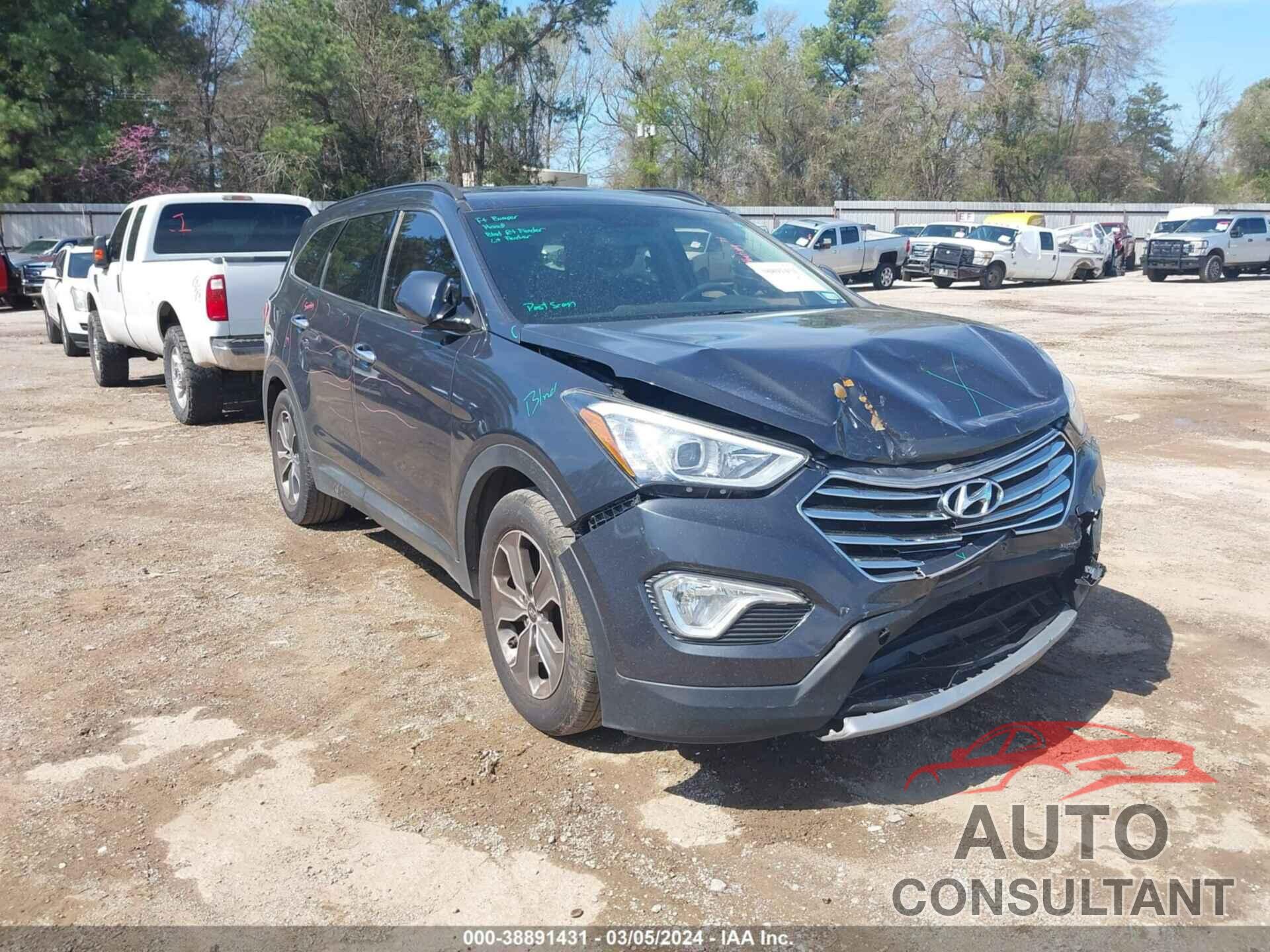 HYUNDAI SANTA FE 2016 - KM8SM4HF5GU132697