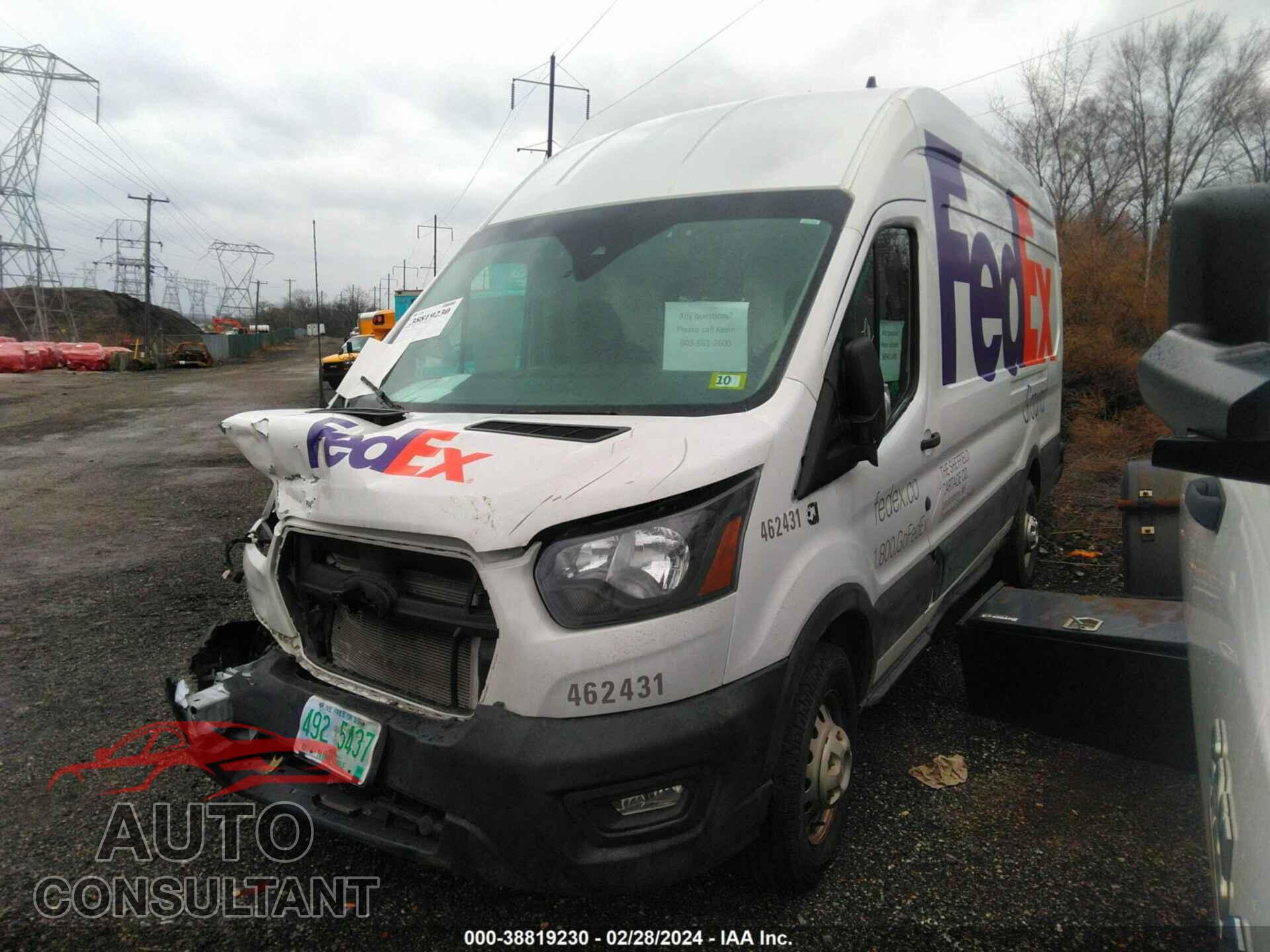 FORD TRANSIT-350 CARGO VAN 2020 - 1FTBW3U85LKB22841