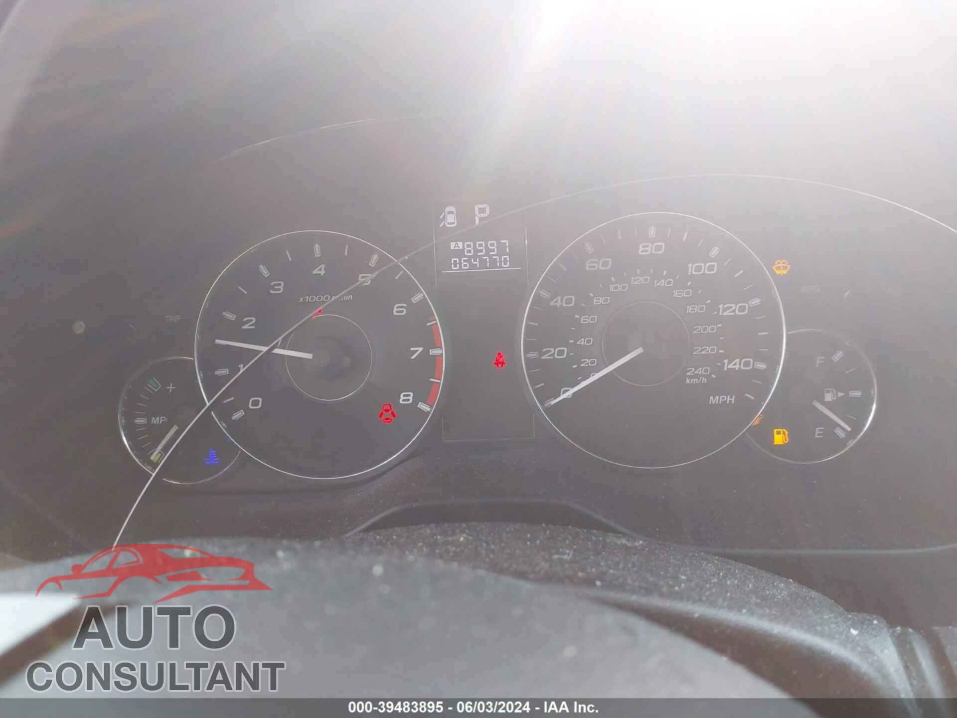 SUBARU OUTBACK 2011 - 4S4BRBLC0B3405904