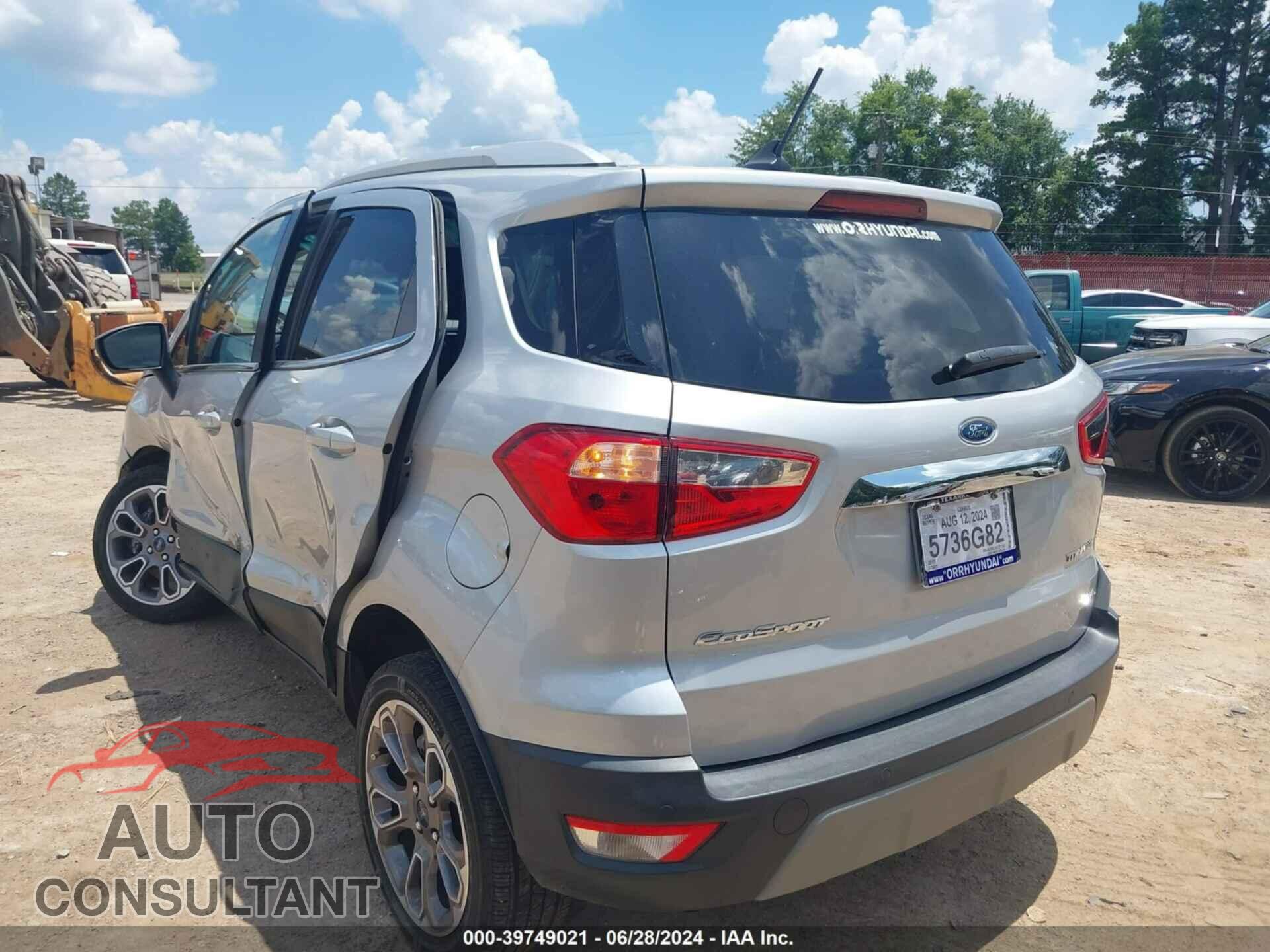 FORD ECOSPORT 2019 - MAJ6S3KL3KC277262