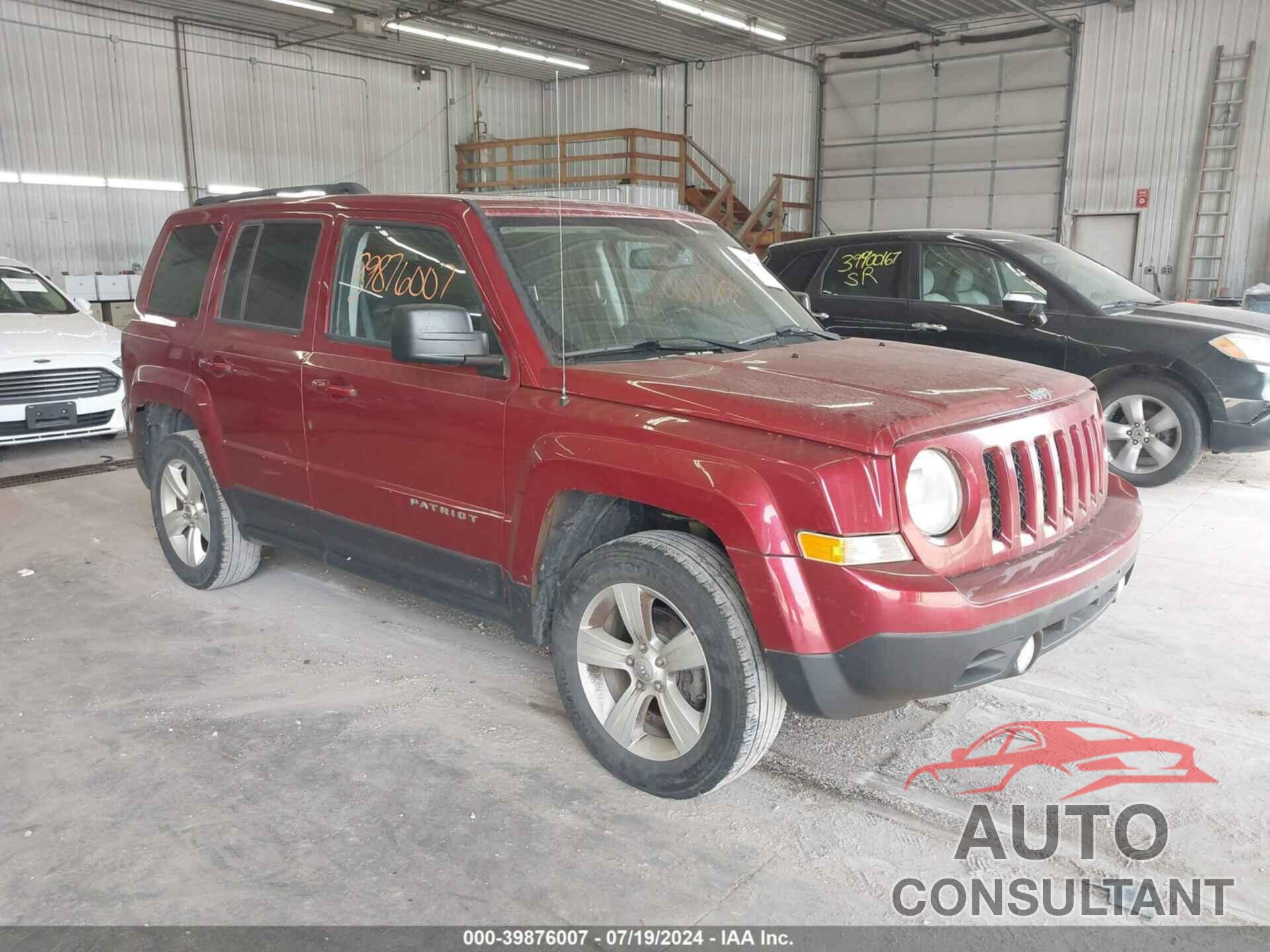 JEEP PATRIOT 2017 - 1C4NJRFB1HD175085