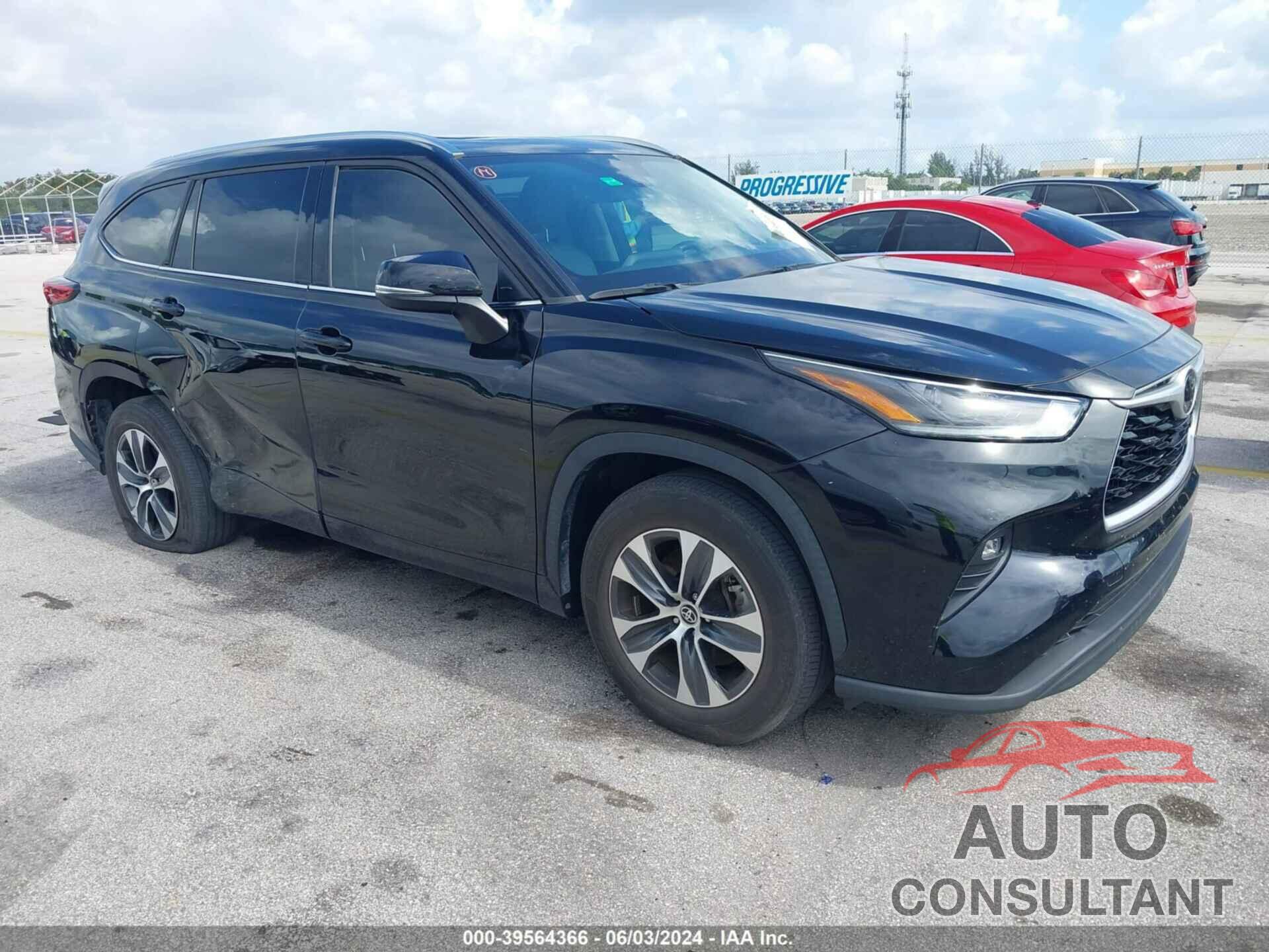 TOYOTA HIGHLANDER 2021 - 5TDGZRAH1MS538044