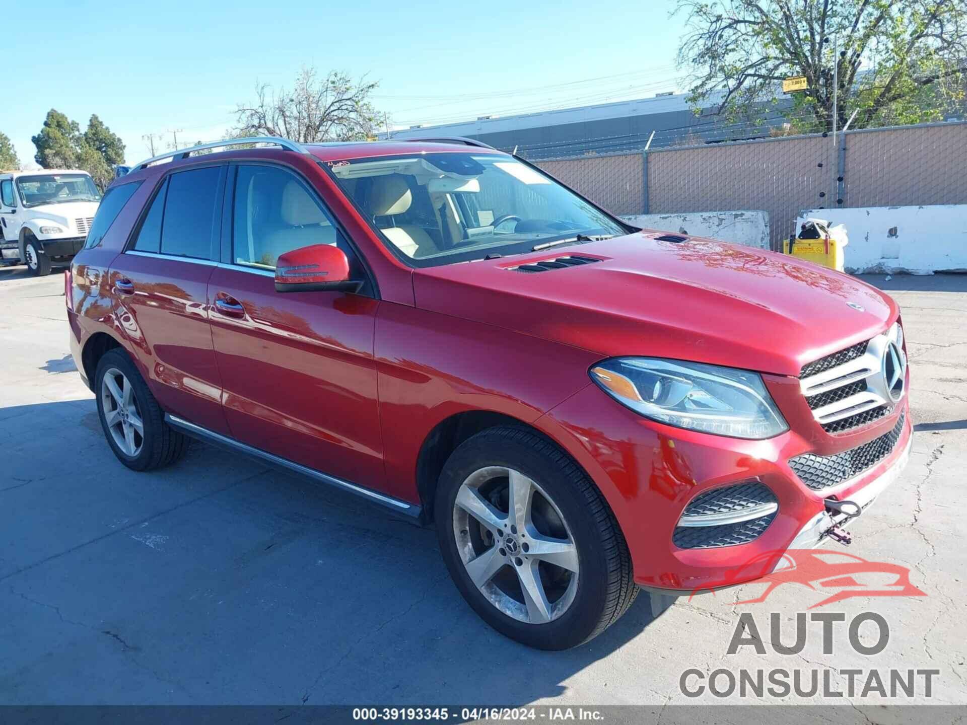 MERCEDES-BENZ GLE 350 2018 - 4JGDA5HB9JB139210