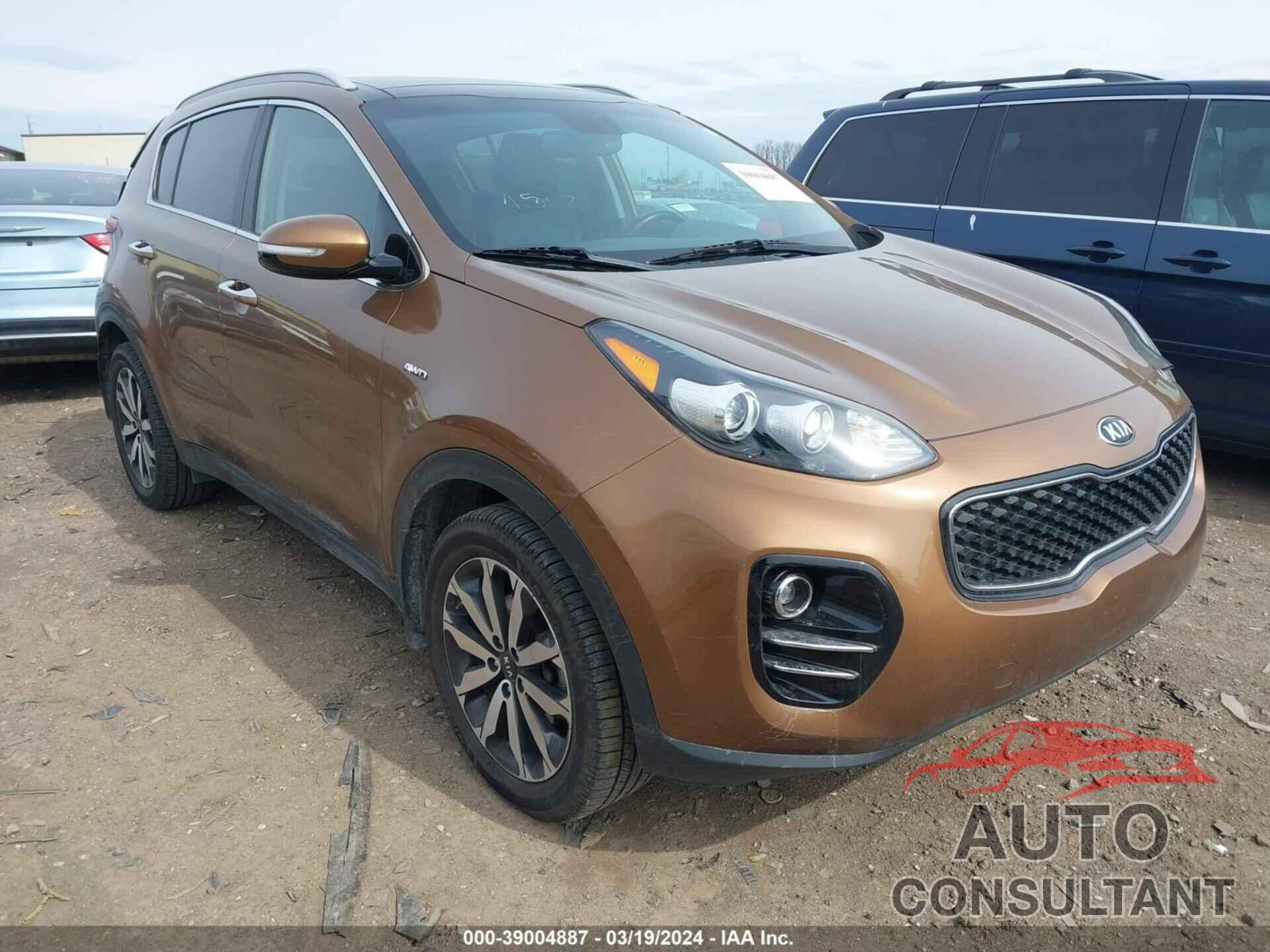 KIA SPORTAGE 2017 - KNDPNCAC2H7151502