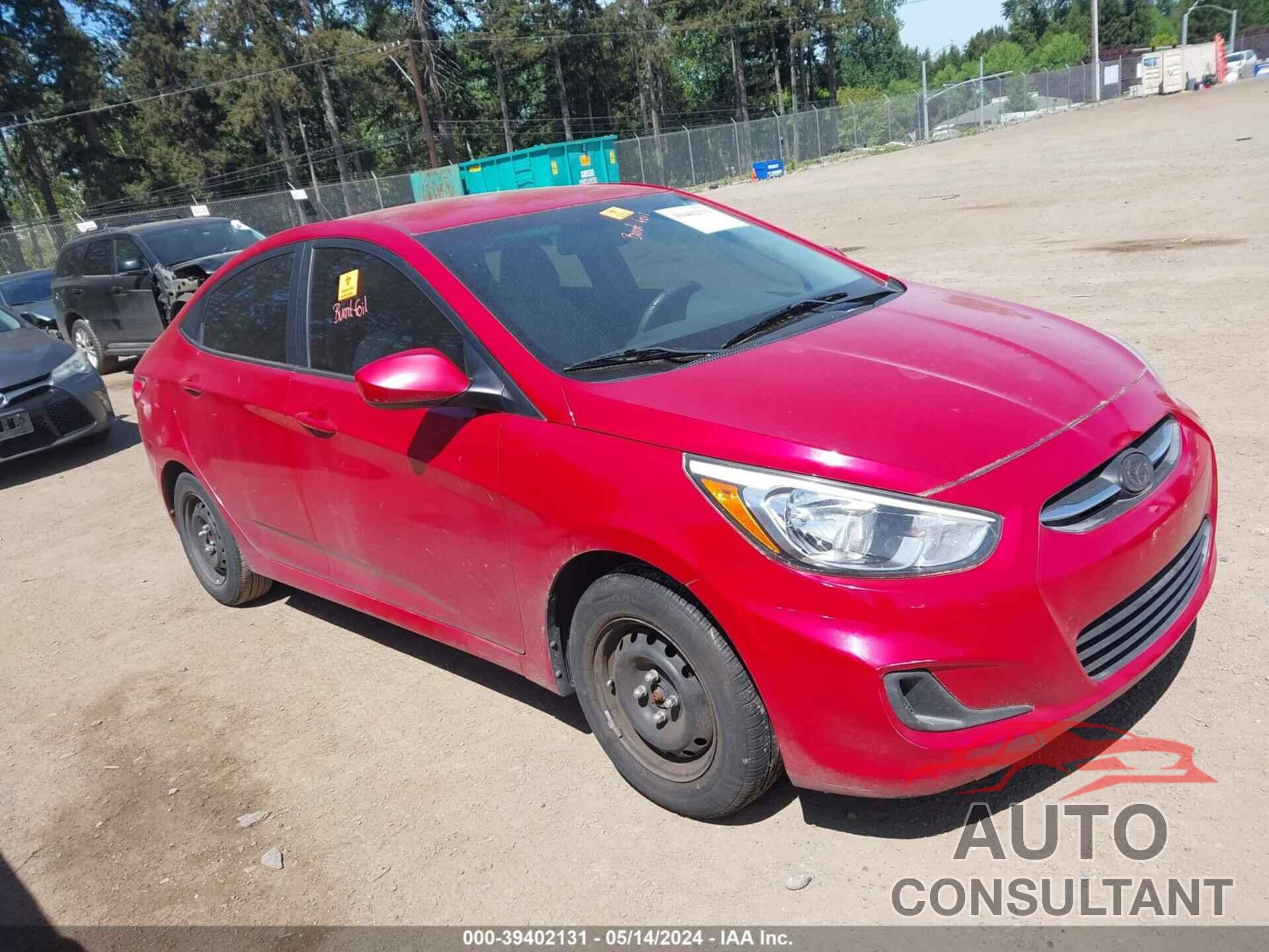 HYUNDAI ACCENT 2017 - KMHCT4AE5HU237041