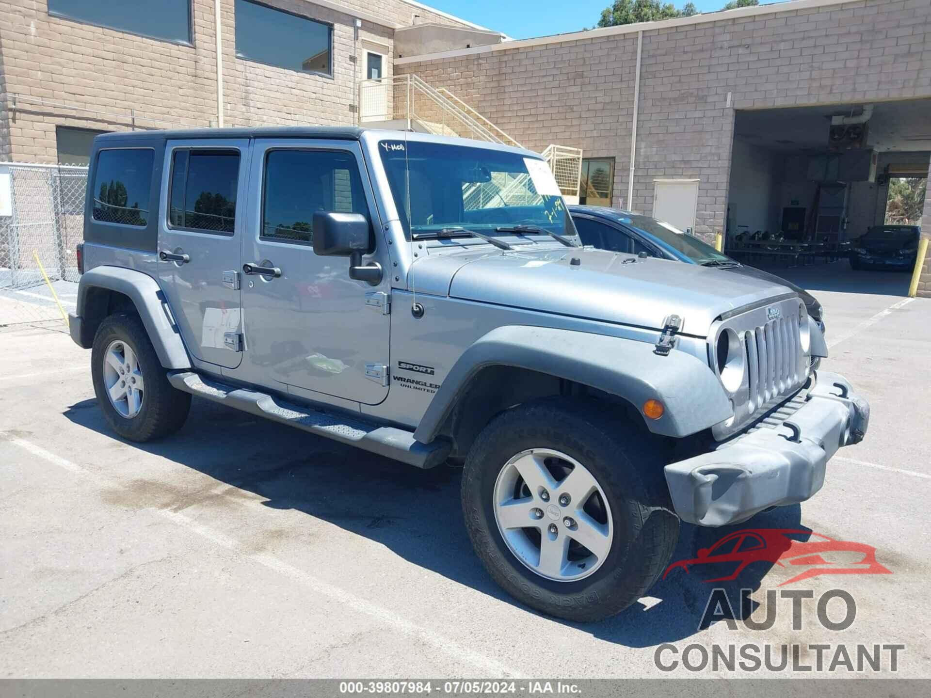 JEEP WRANGLER UNLIMITED 2017 - 1C4BJWDG0HL622480