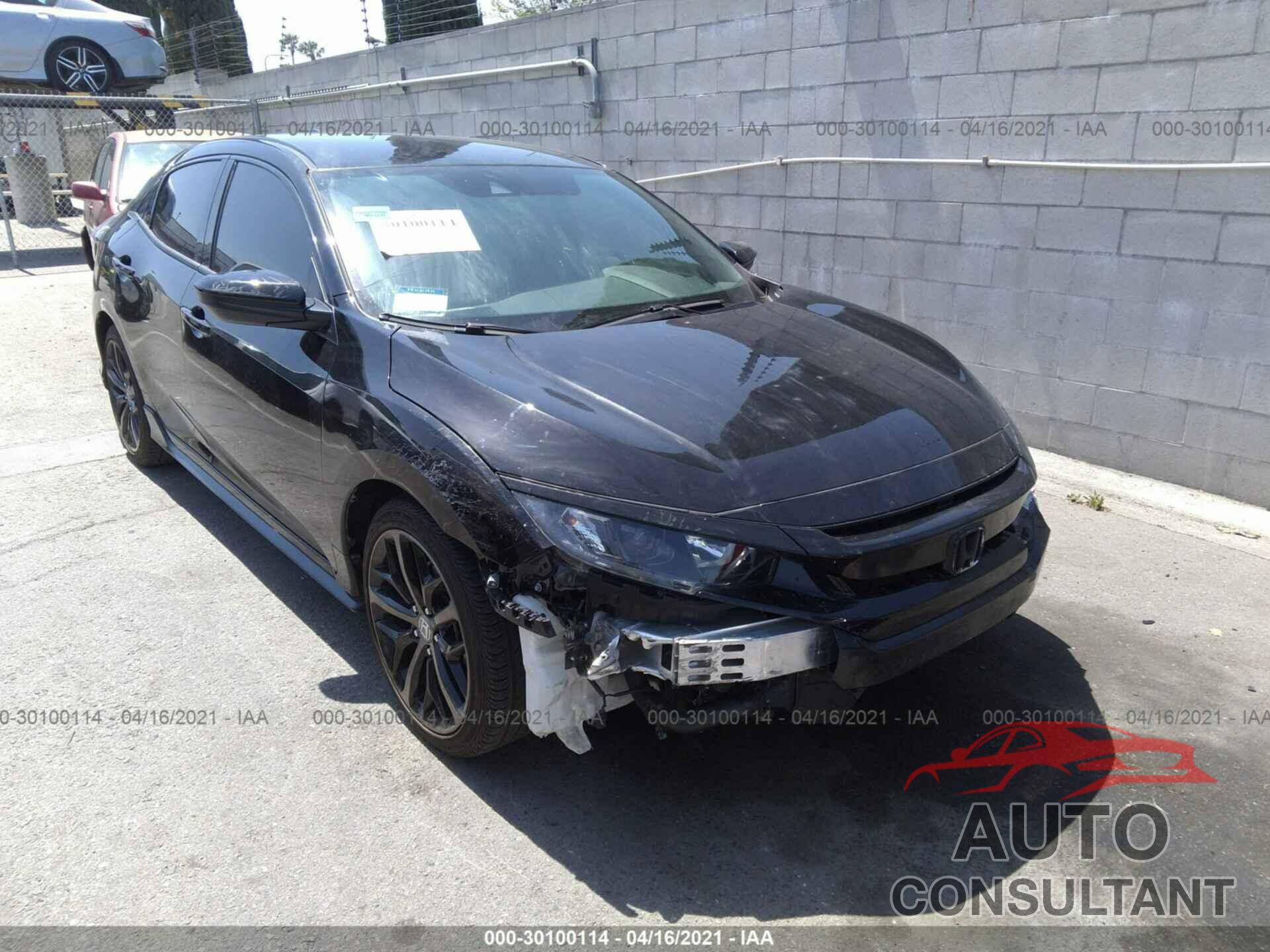 HONDA CIVIC HATCHBACK 2020 - SHHFK7H48LU405693