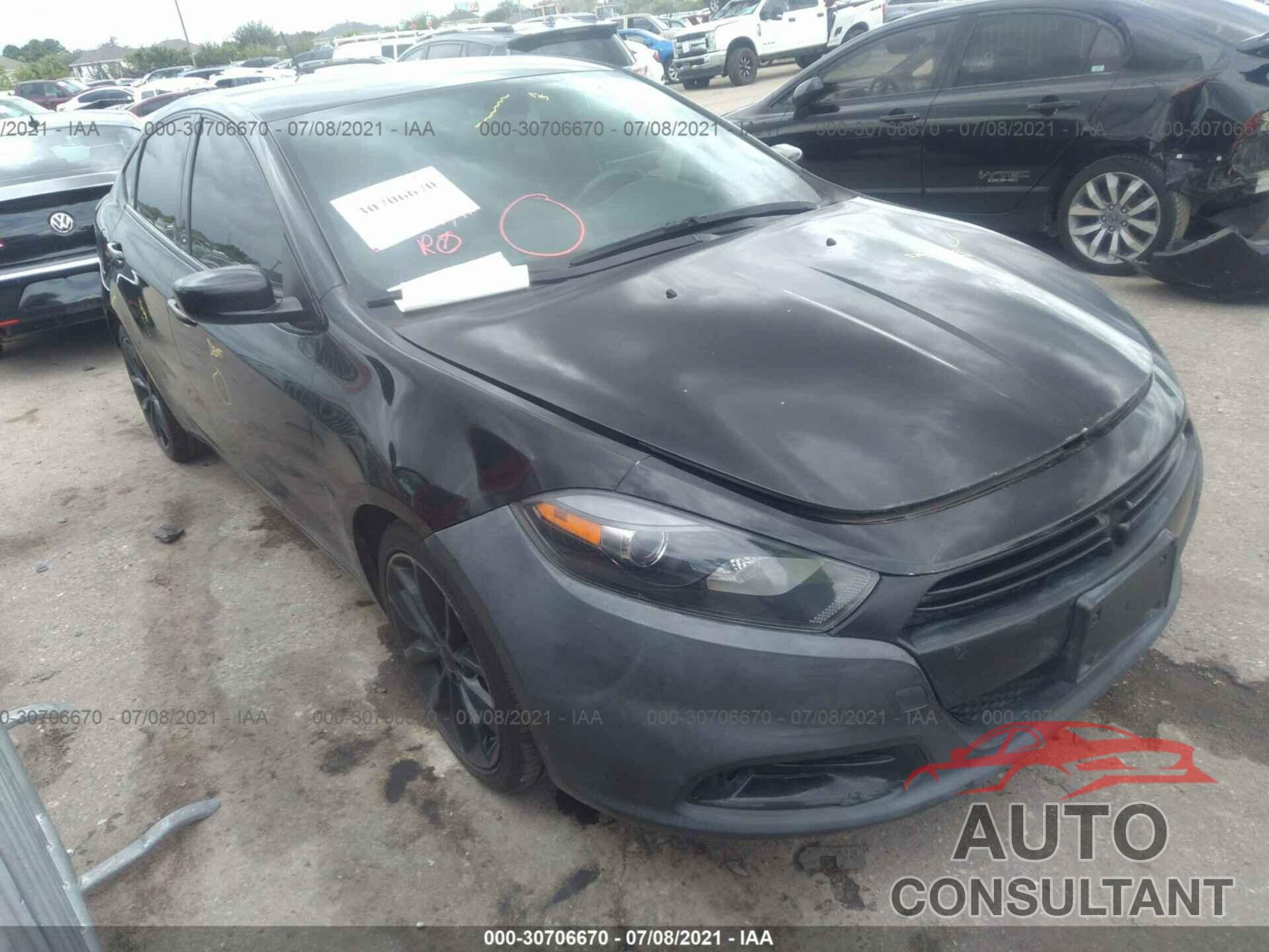 DODGE DART 2016 - 1C3CDFBBXGD750290