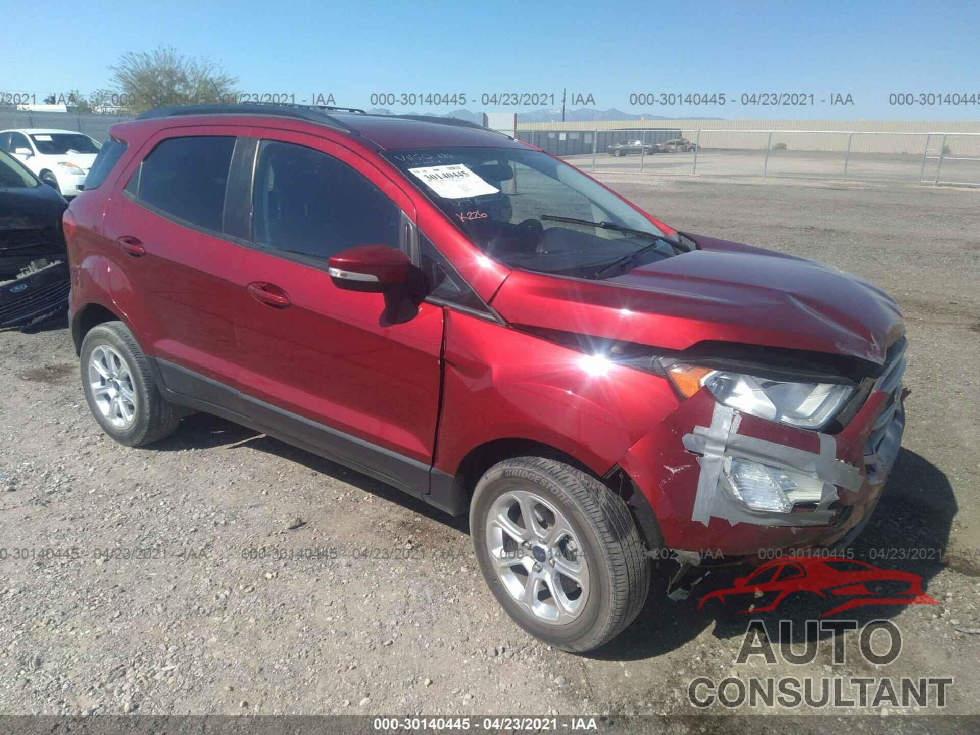 FORD ECOSPORT 2018 - MAJ6P1UL5JC183434