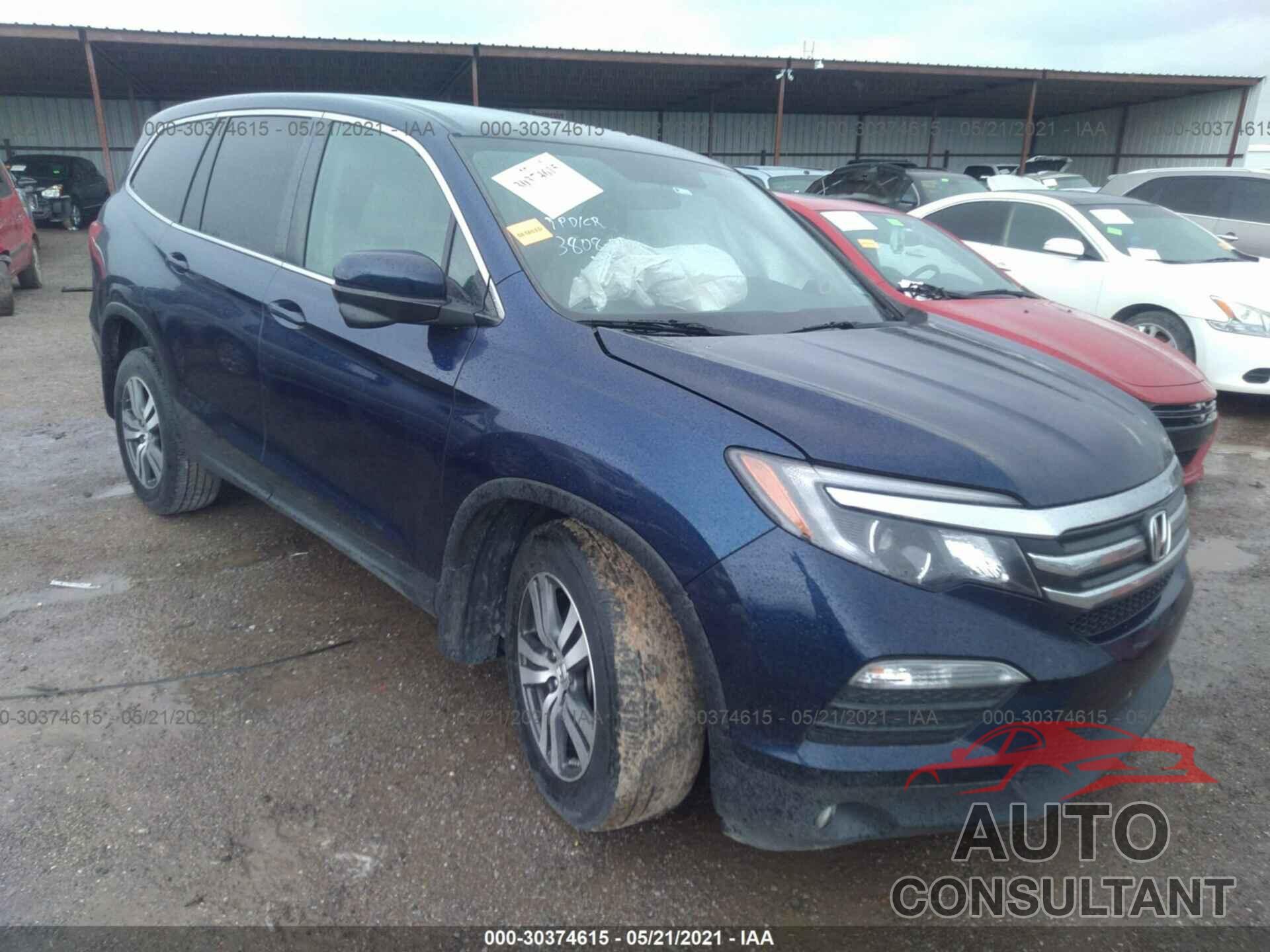 HONDA PILOT 2017 - 5FNYF5H36HB036902