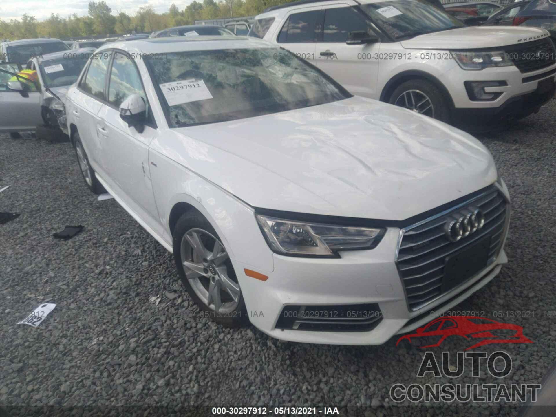 AUDI A4 2018 - WAUDNAF43JA058647