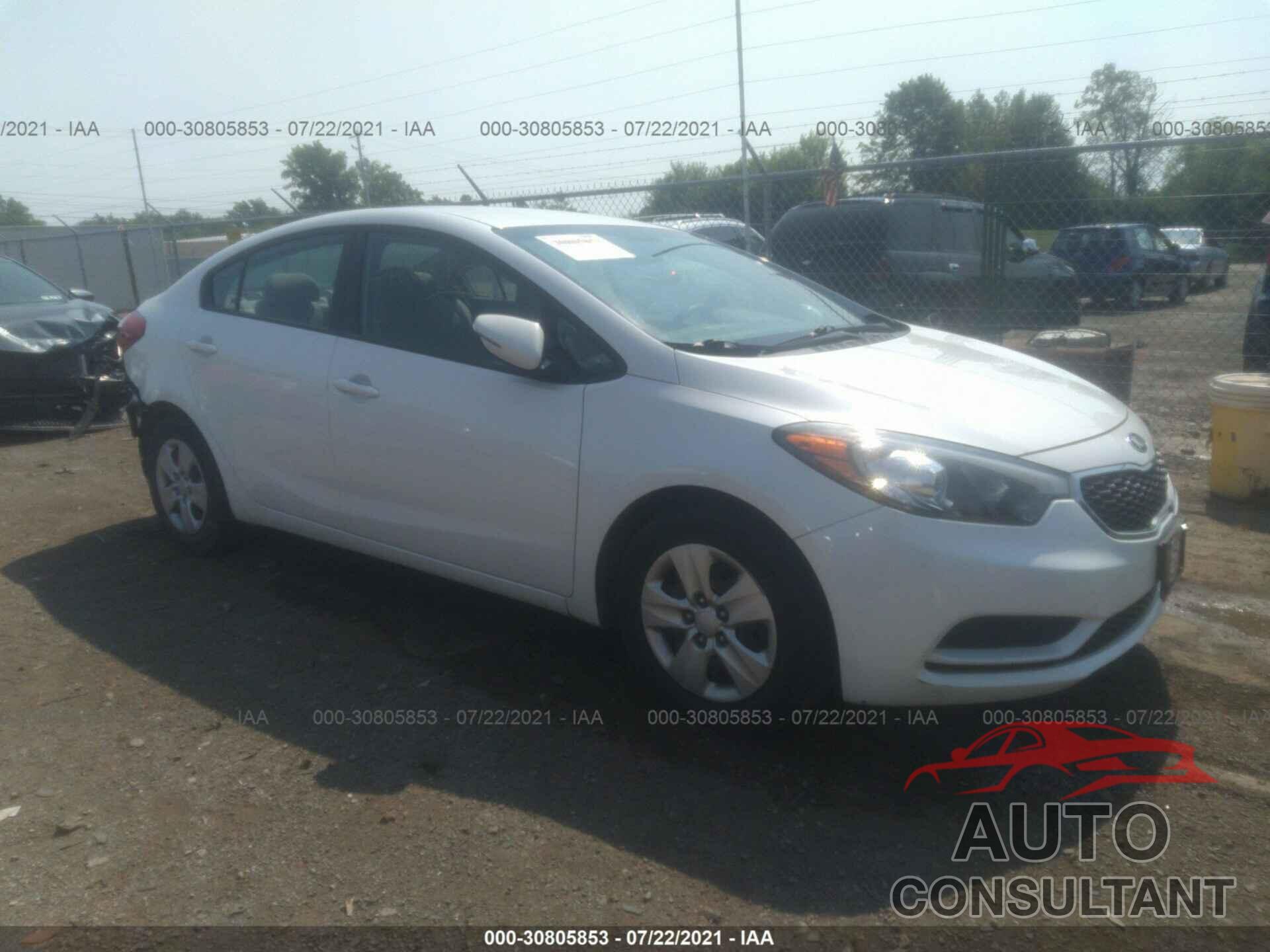 KIA FORTE 2016 - KNAFX4A66G5528782