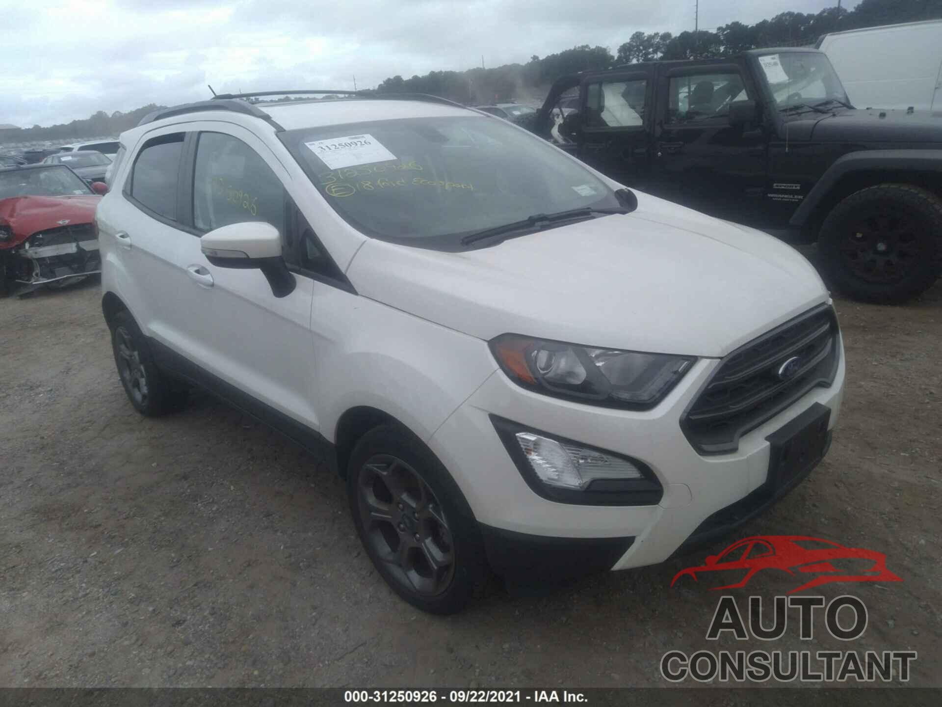 FORD ECOSPORT 2018 - MAJ6P1CL2JC228220