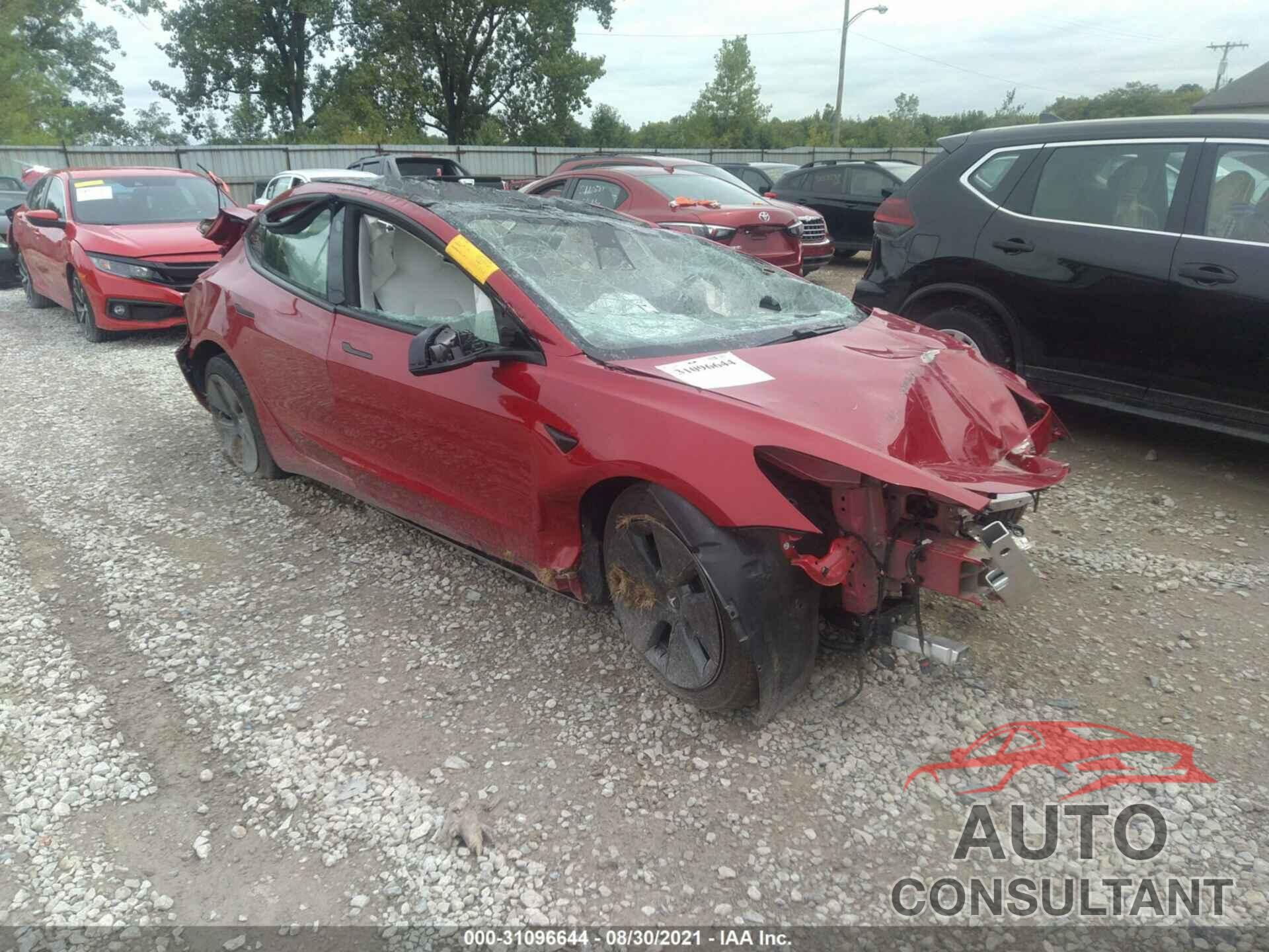 TESLA MODEL 3 2021 - 5YJ3E1EB7MF960812