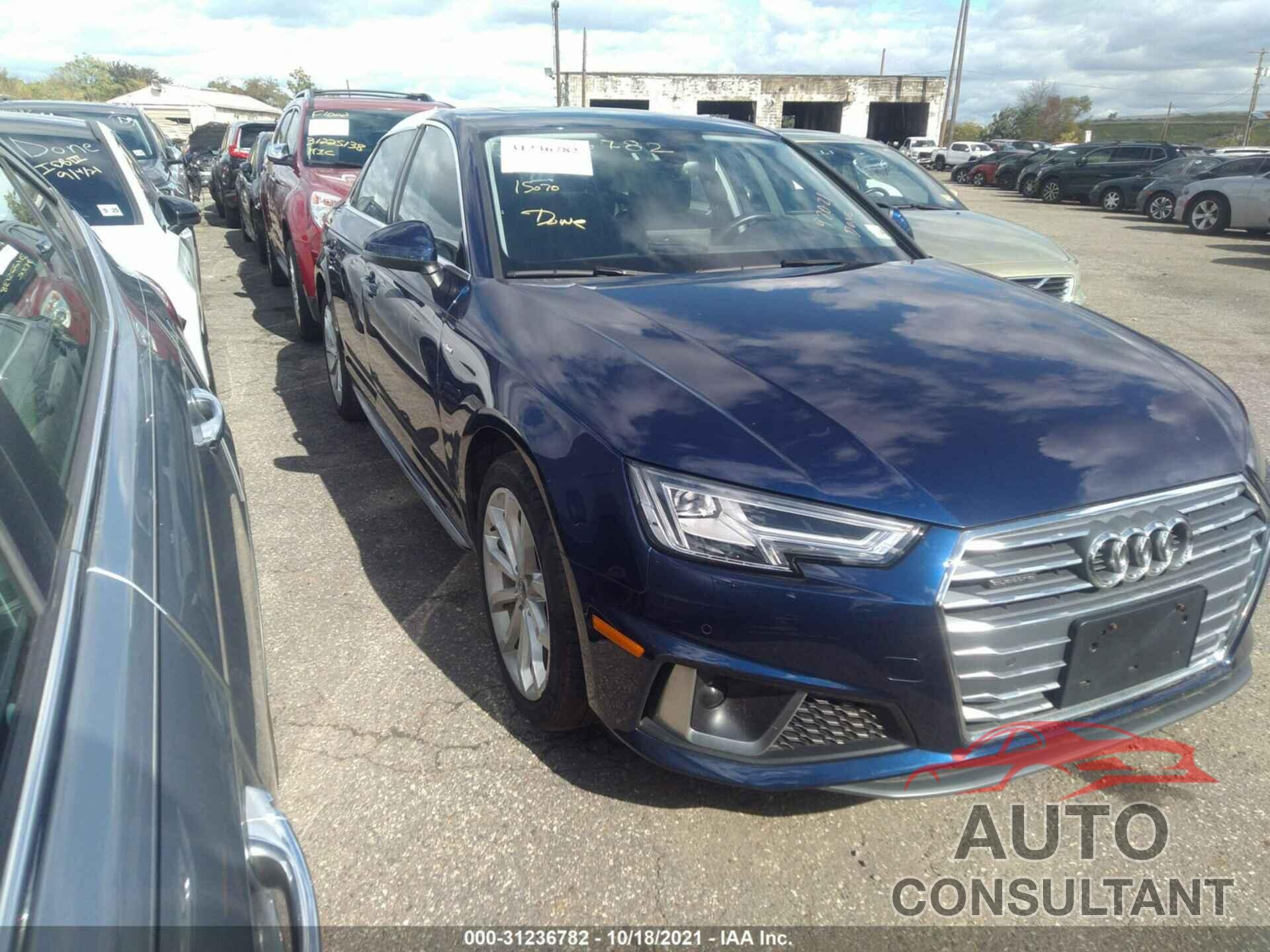 AUDI A4 2019 - WAUENAF43KN015764