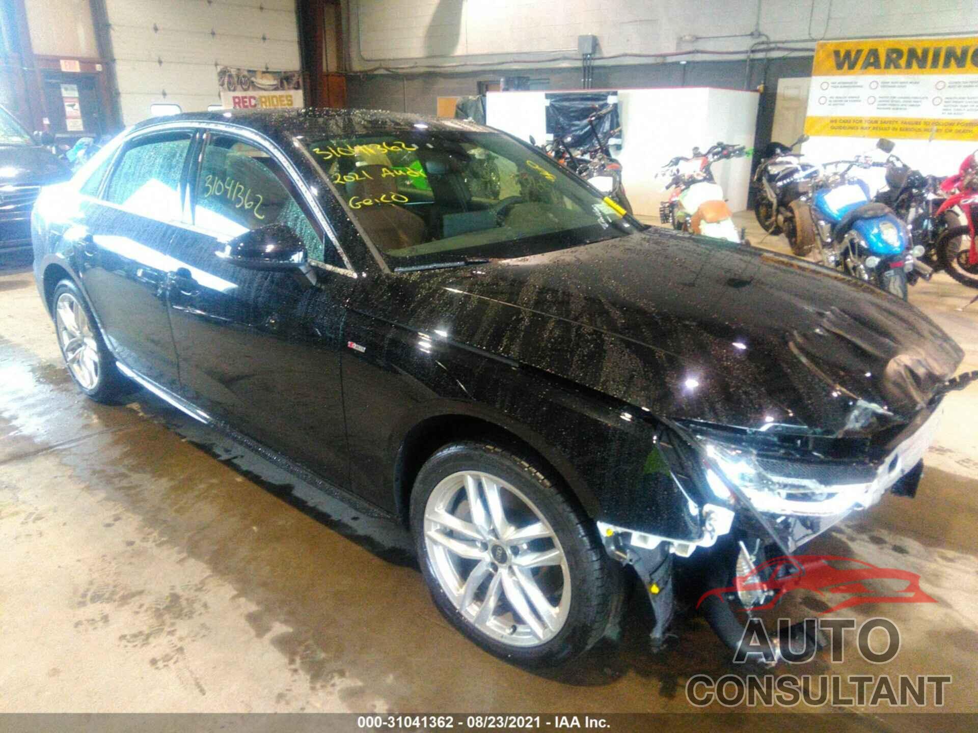 AUDI A4 SEDAN 2021 - WAUDAAF49MA055963